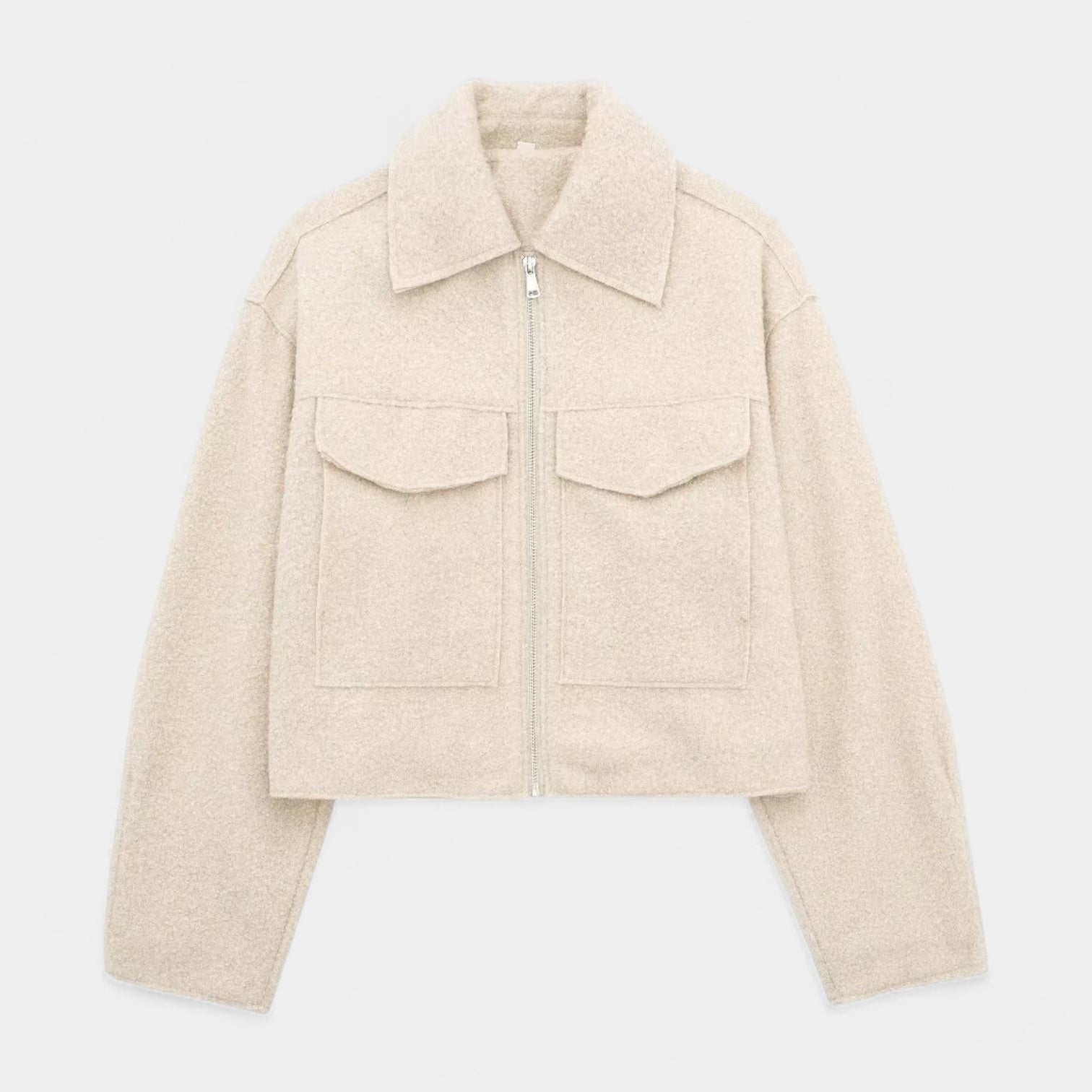 Veste Texturée Femme En Laine Mélangée