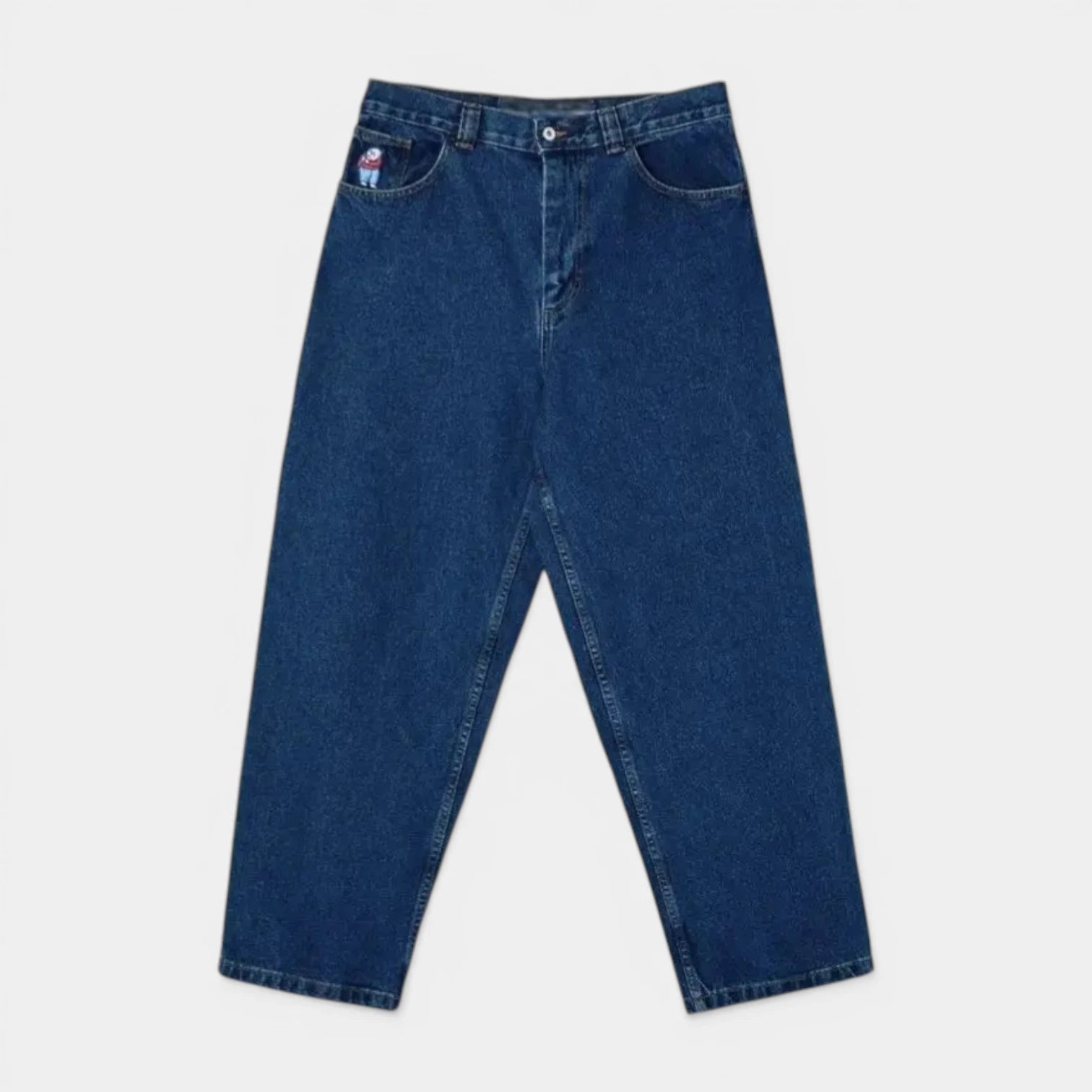 Men's Straight-Leg Button Fly Jeans