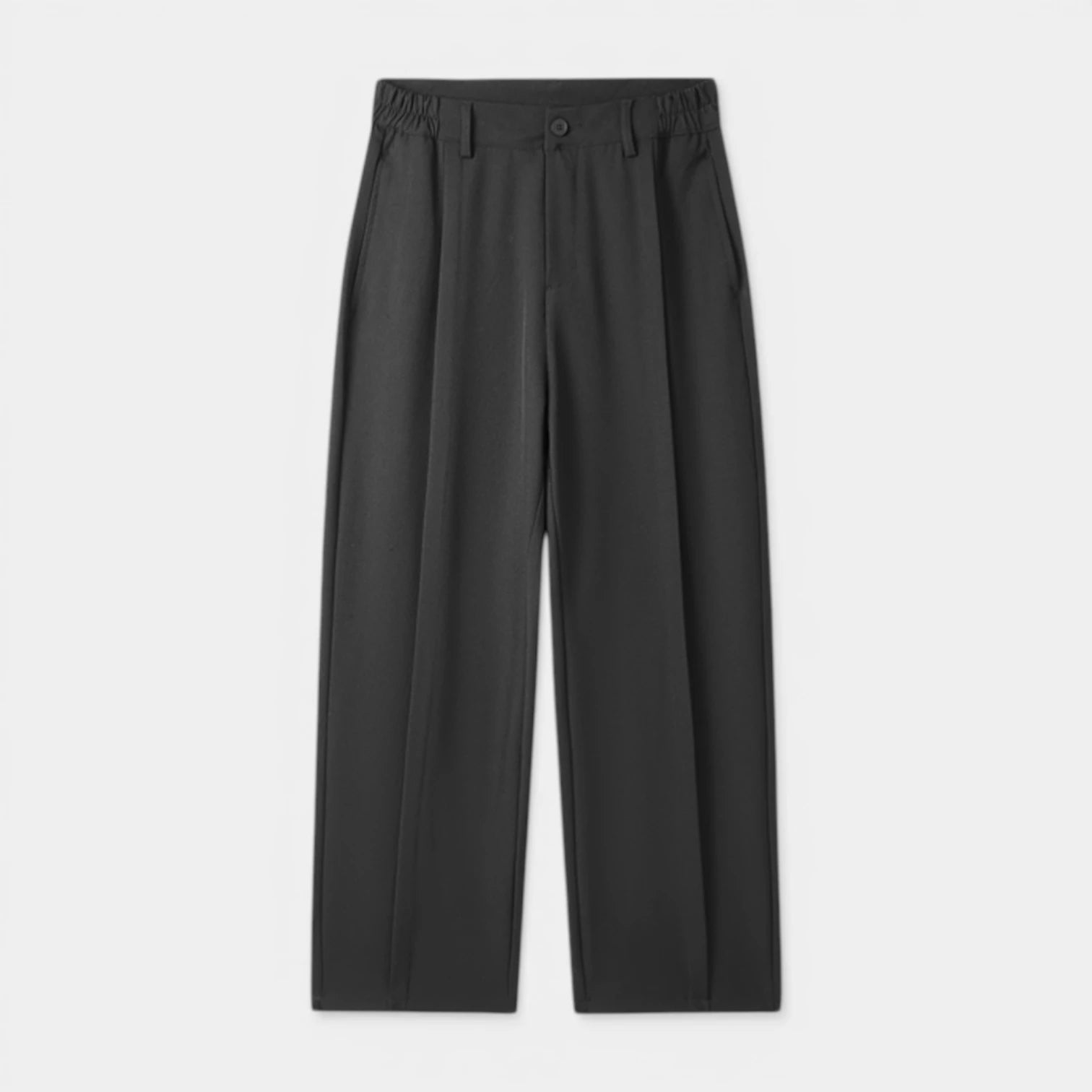 Men's Pleated Trousers with Elasticated Waist