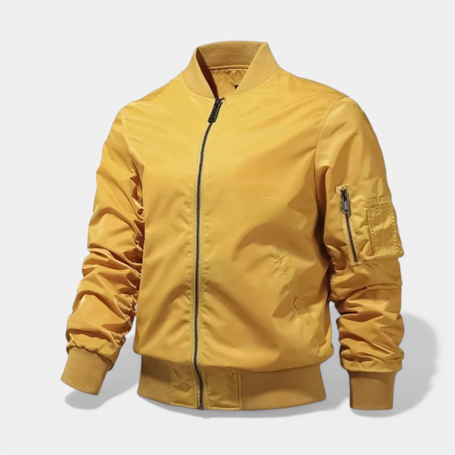 Blouson Bomber Homme Zippé Poche Utilitaire