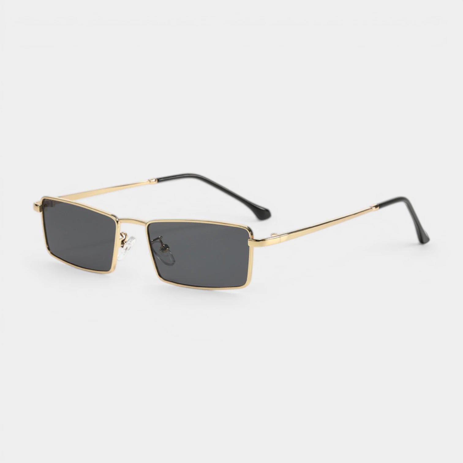 Lunettes Rectangulaires Métal Profil Fin pour Homme