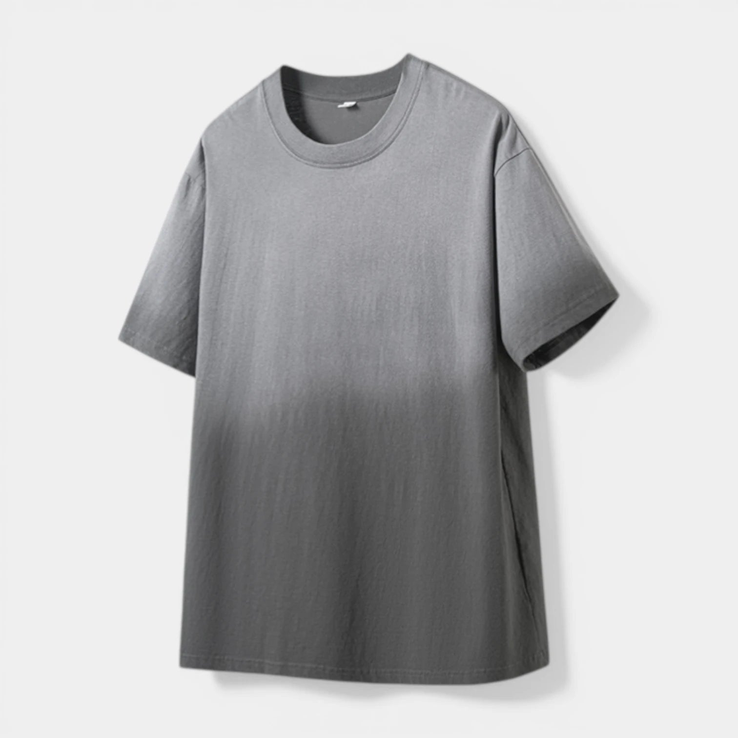 T-shirt Homme Col Rond Manches Courtes Uni Coupe Décontractée