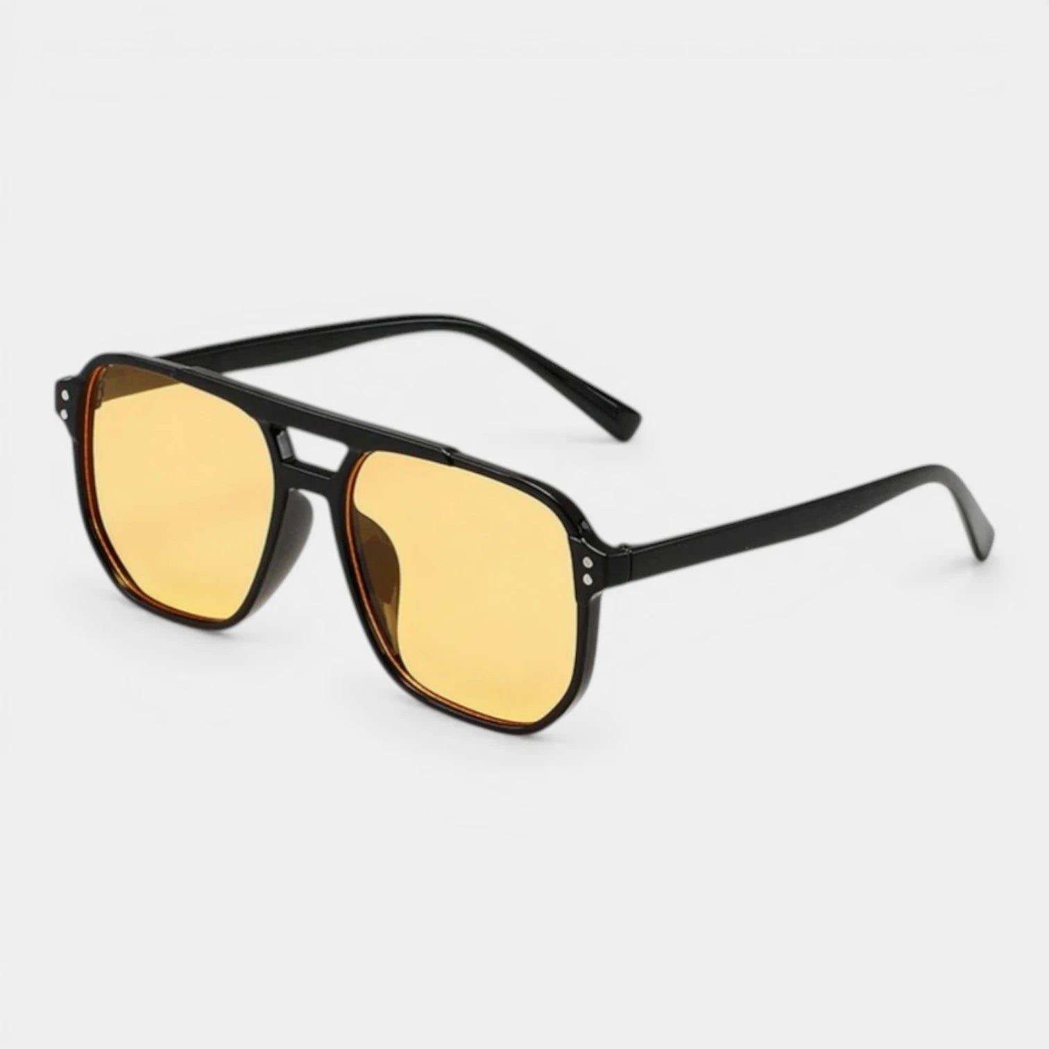 Lunettes Carrées Double Pont Verres Teintés pour Homme