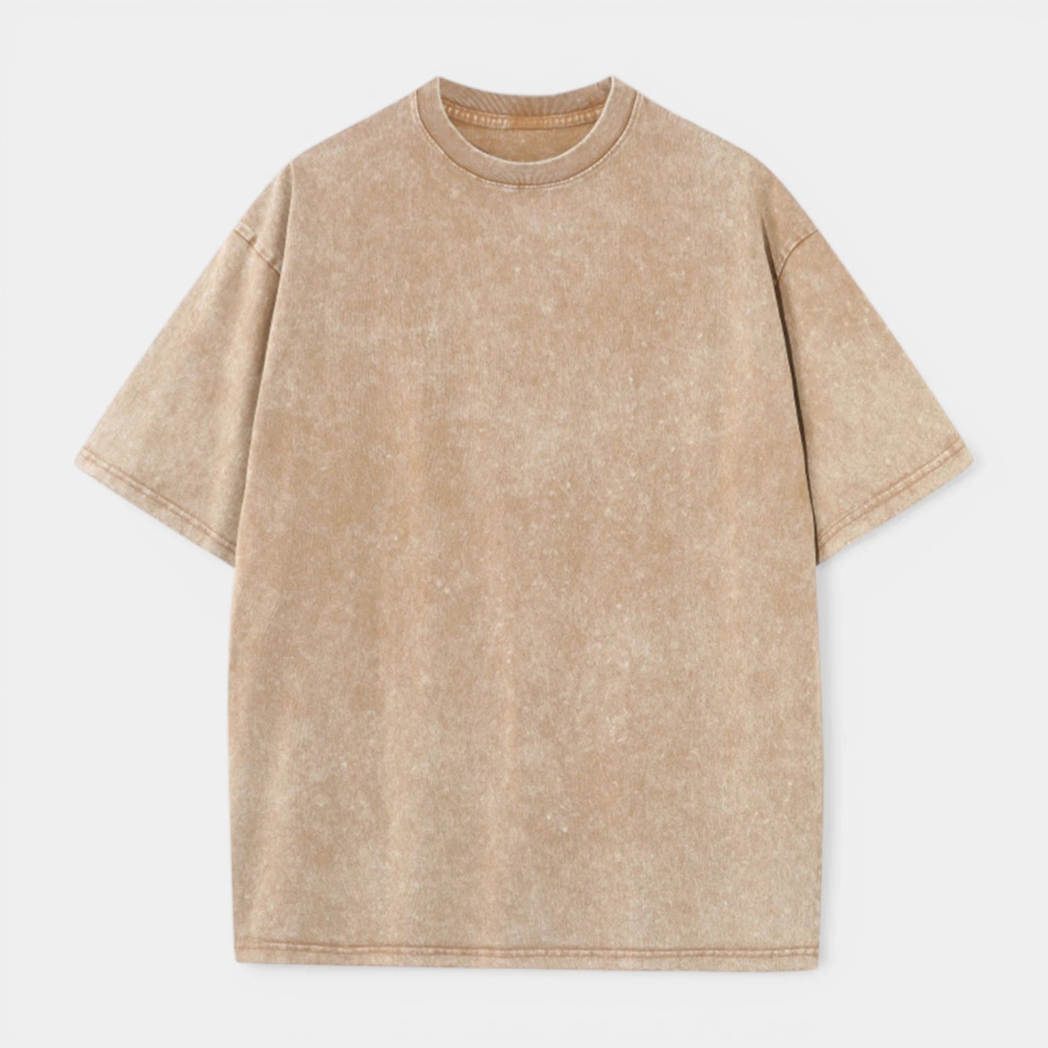 T-shirt Homme Uni à Effet Délavé - Coupe Oversize