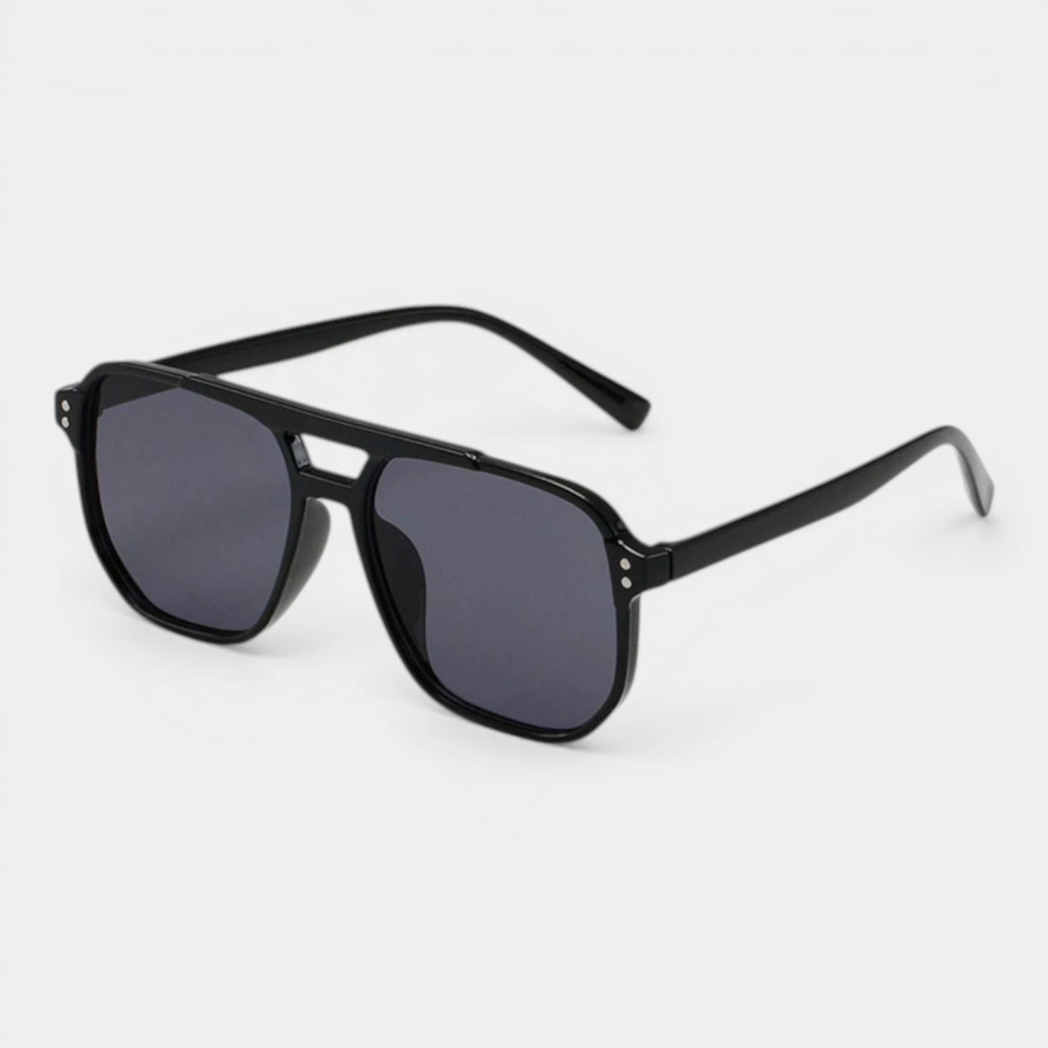 Lunettes Carrées Double Pont Verres Teintés pour Homme