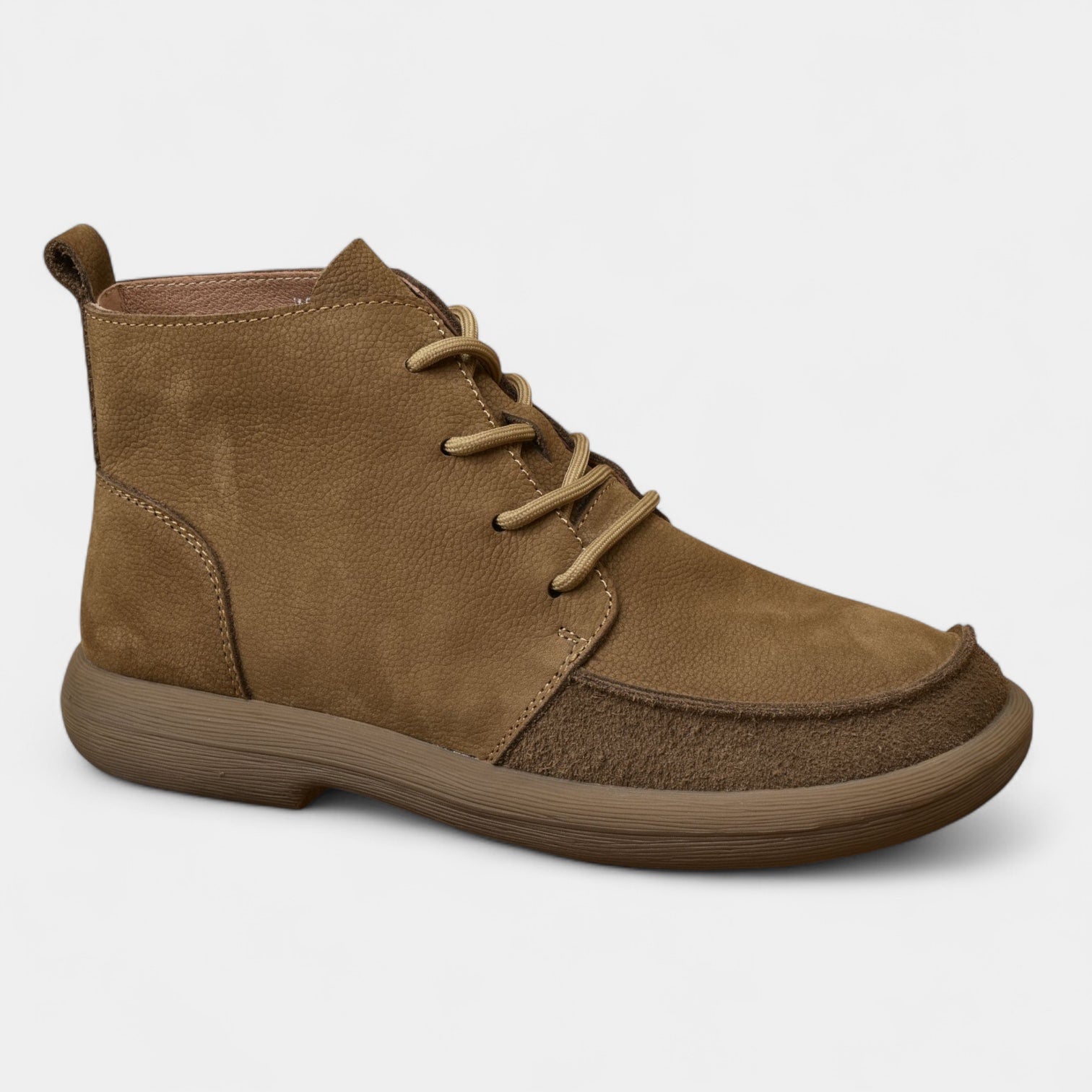 Bottines homme à lacets – Coupe basse montante à bout large