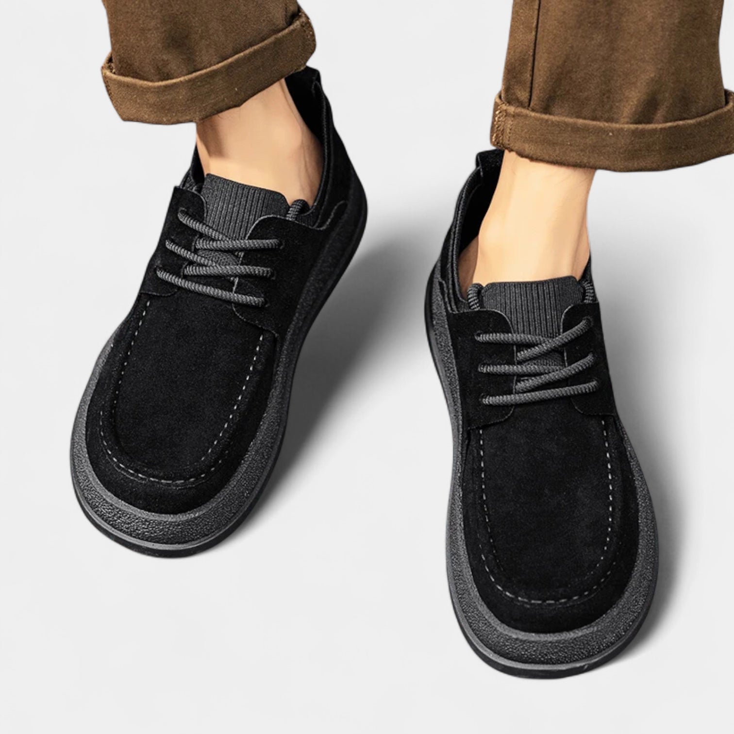 Baskets basses homme – Design moderne à bout large