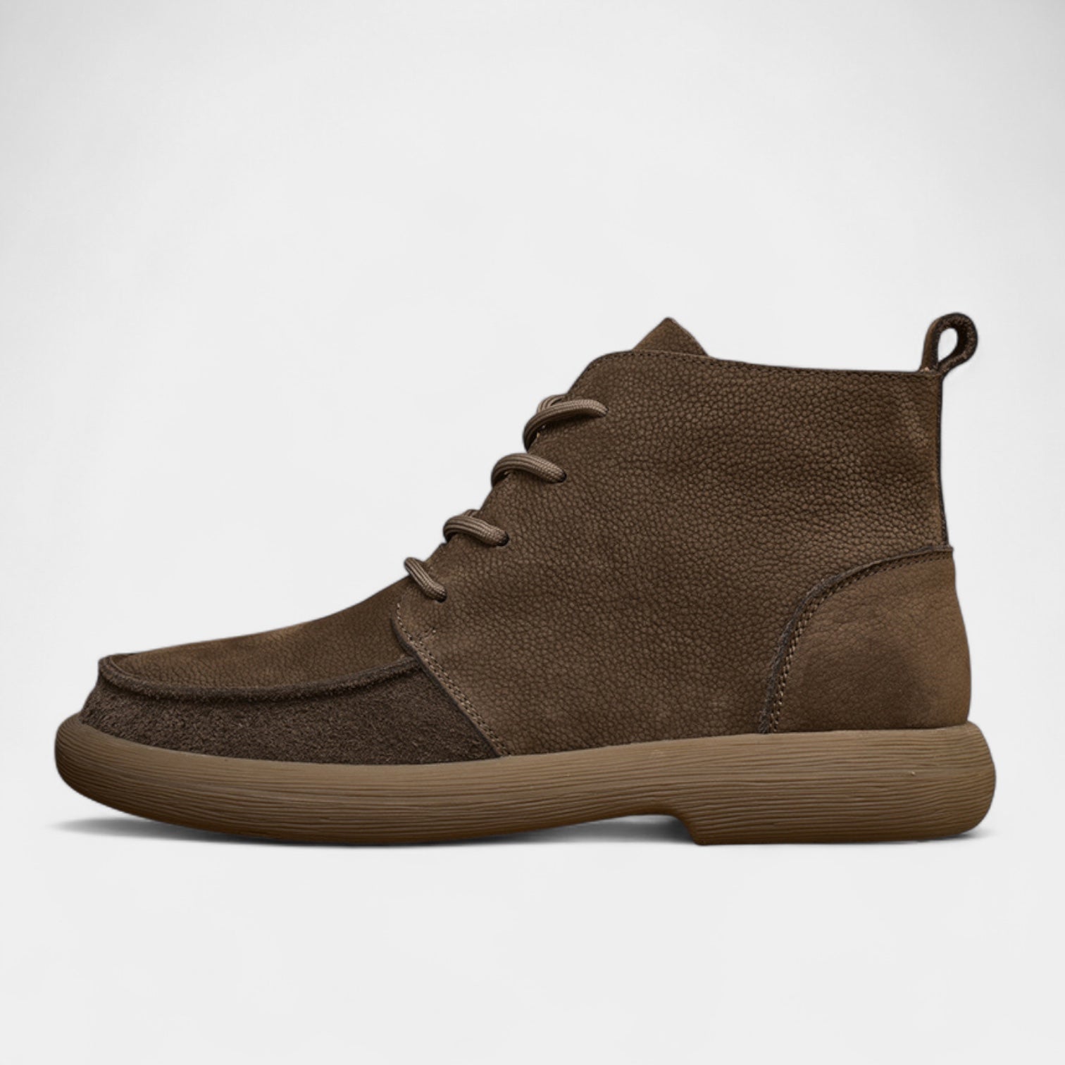 Bottines homme à lacets – Coupe basse montante à bout large