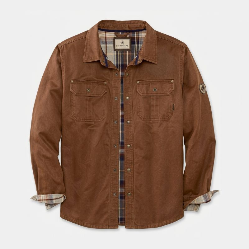 Veste Bomber Cirée Doublure Flanelle Poches Poitrine pour Homme