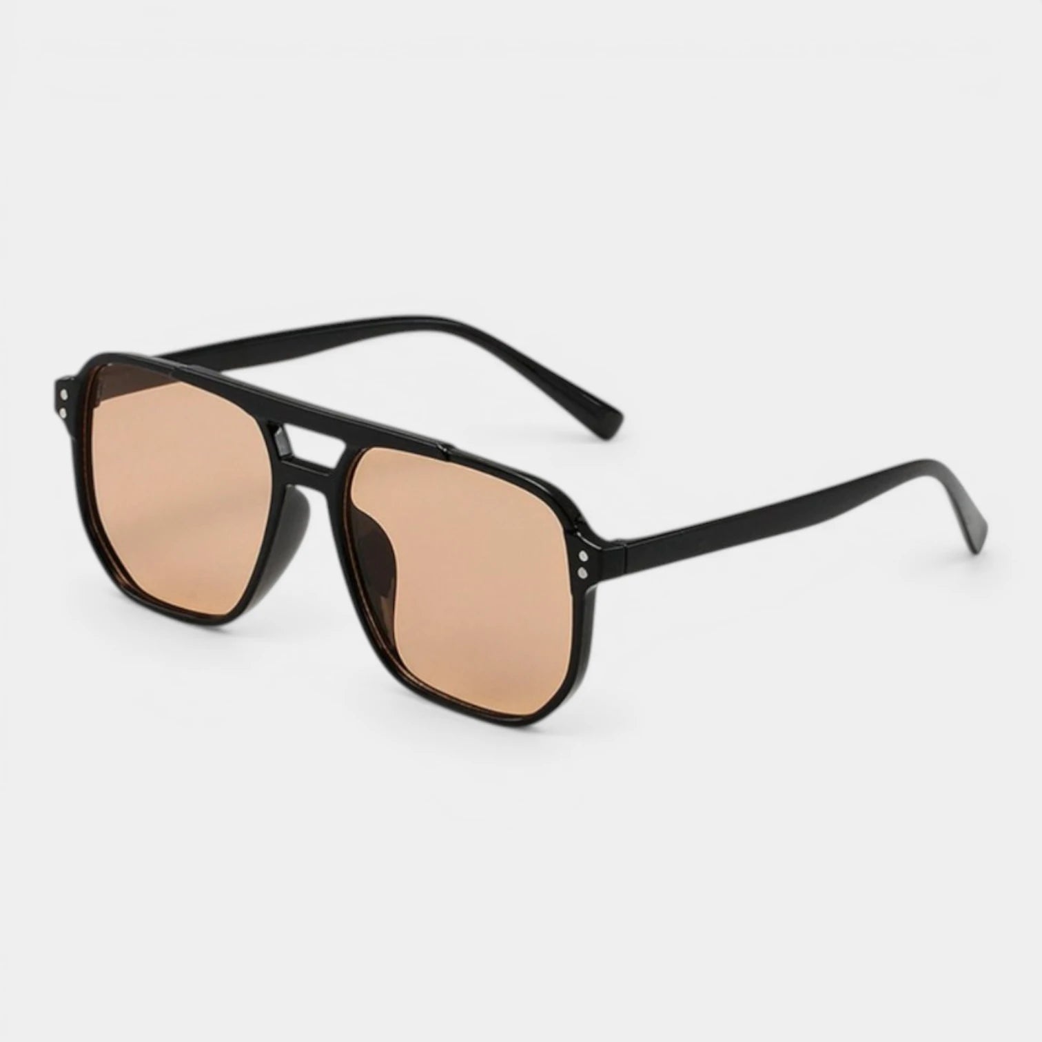 Lunettes Carrées Double Pont Verres Teintés pour Homme