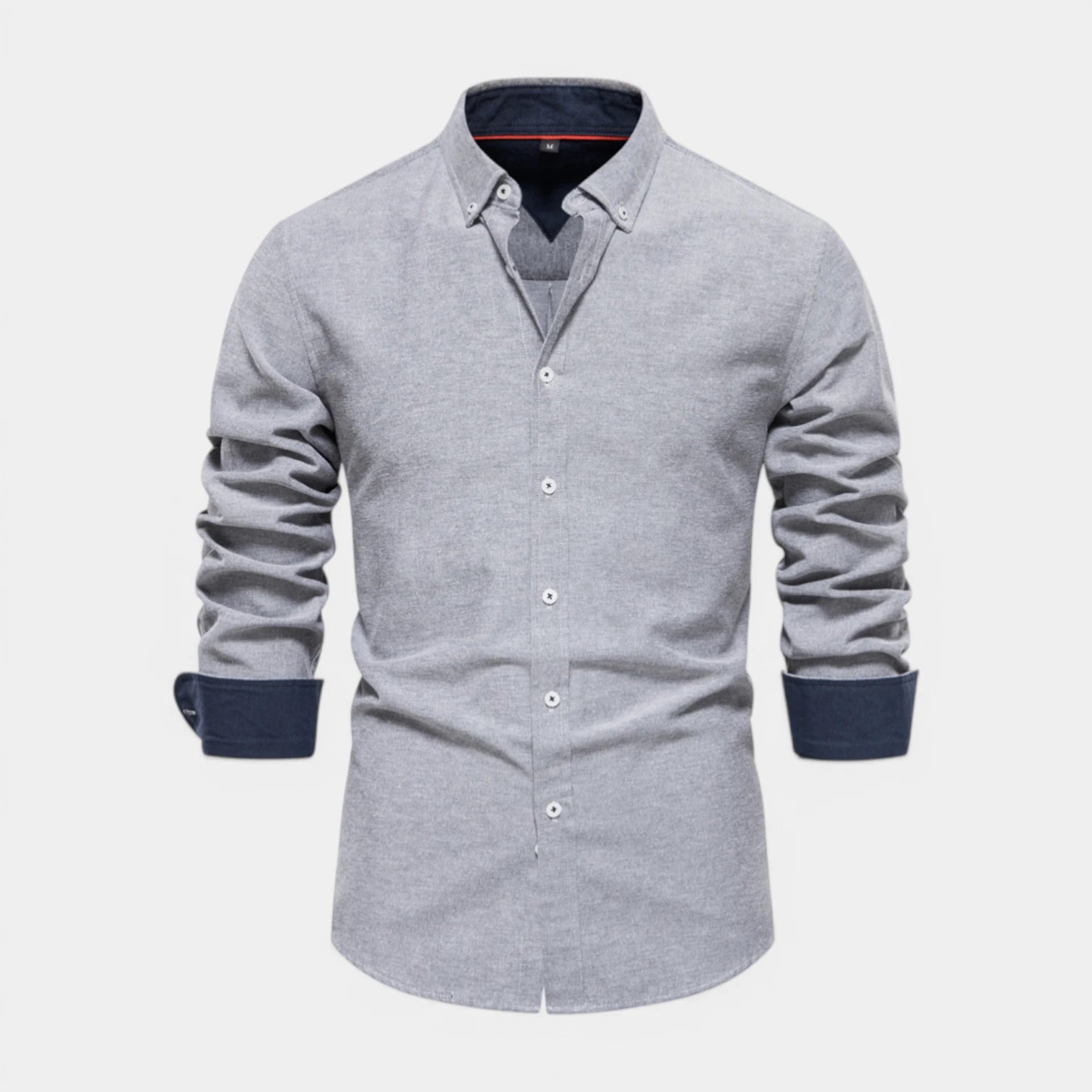 Chemise Homme à Boutons Manches Longues Col Boutonné