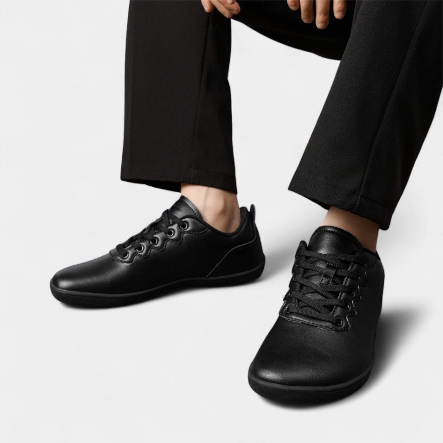 Chaussures basses homme – Design minimaliste à bout large