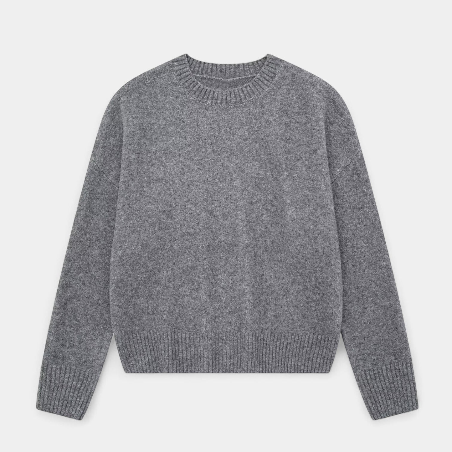 Pull En Maille Femme À Col Rond
