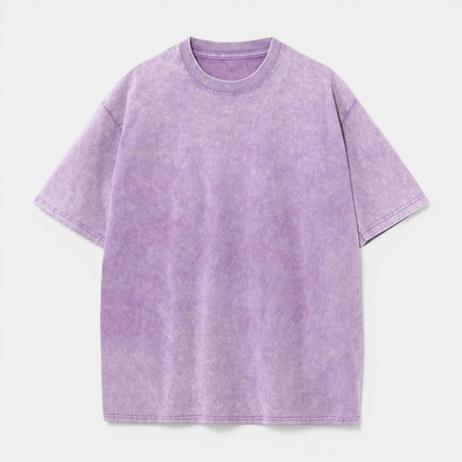 T-shirt Homme Uni à Effet Délavé - Coupe Oversize