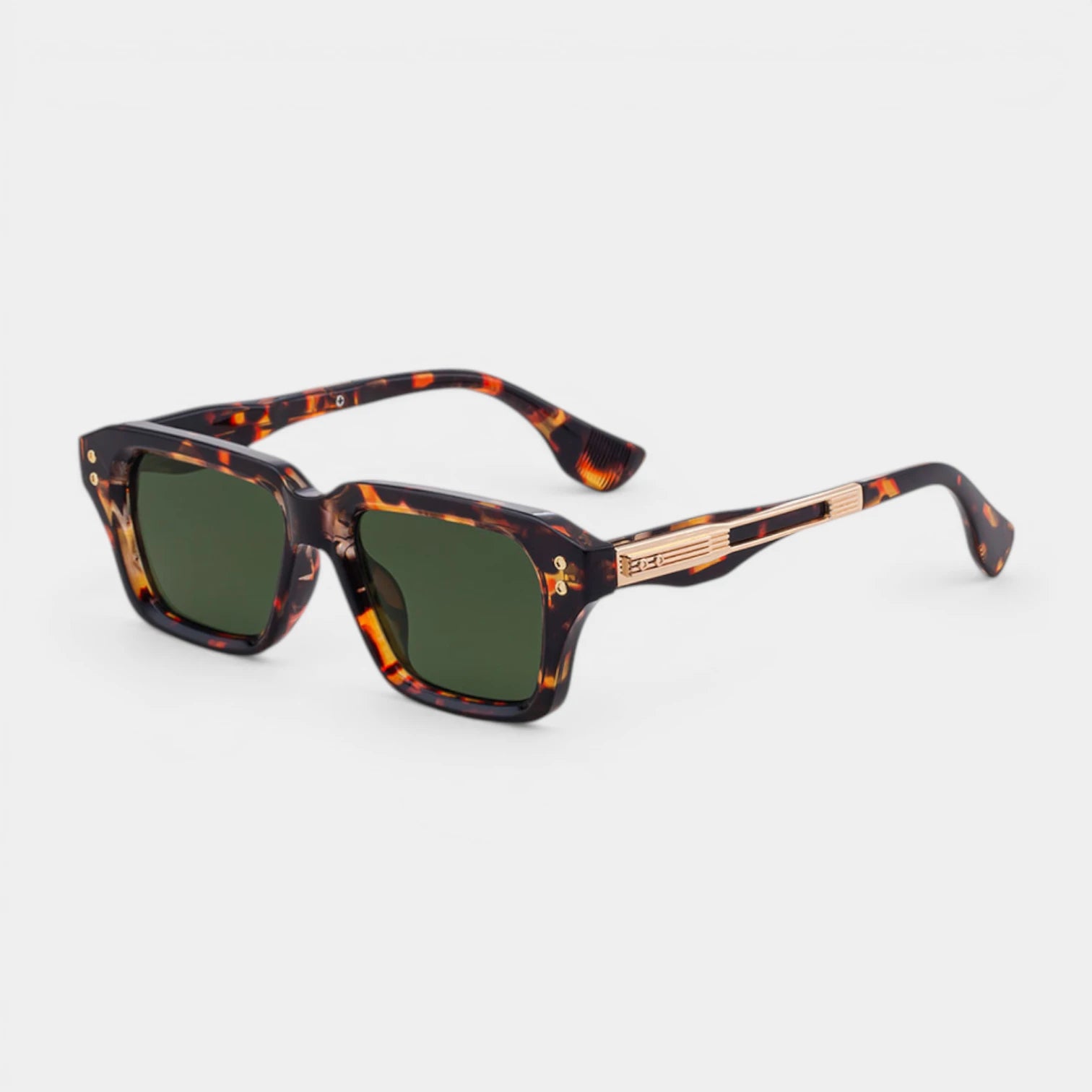 Lunettes Carrées Monture Épaisse Écaille pour Homme