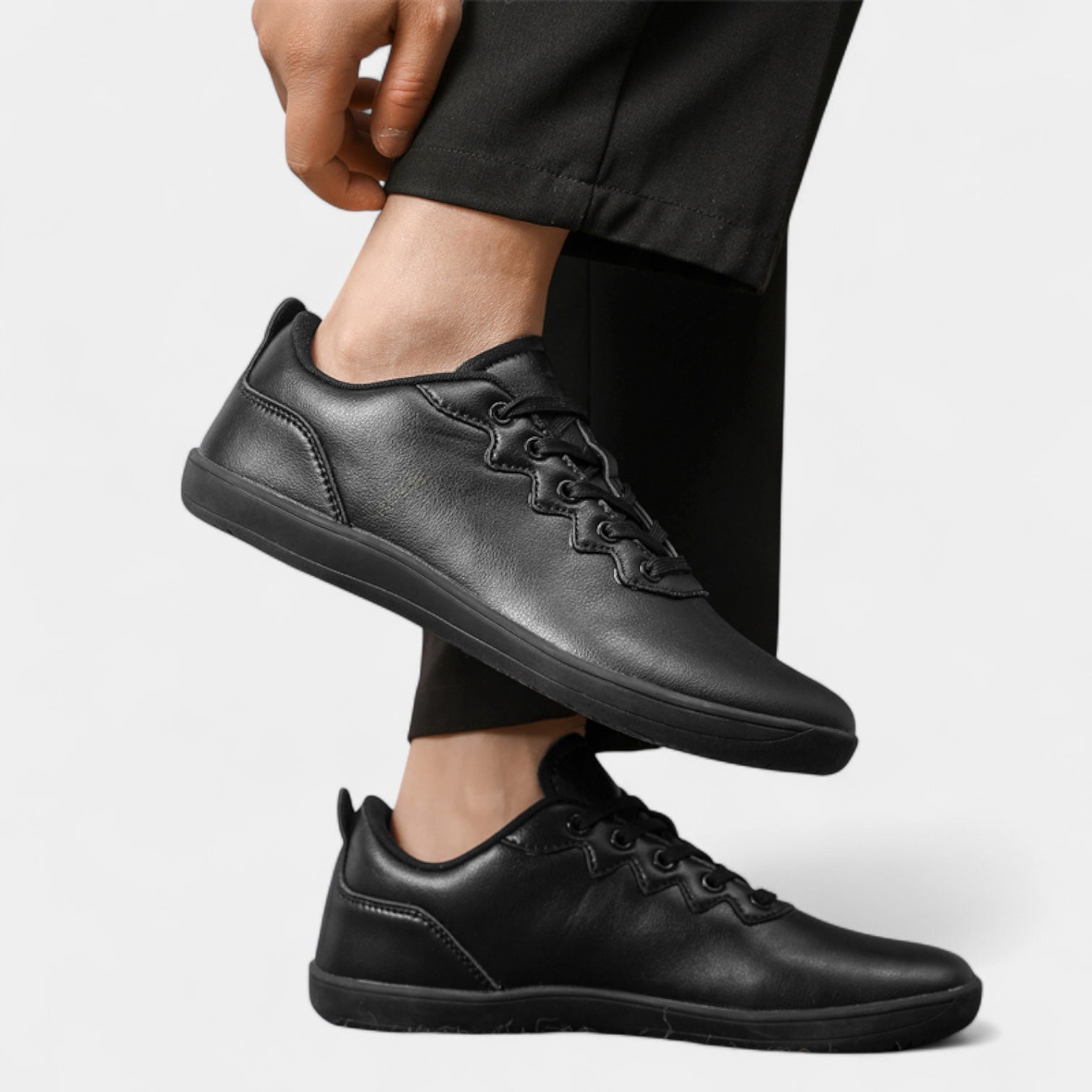 Chaussures basses homme – Design minimaliste à bout large