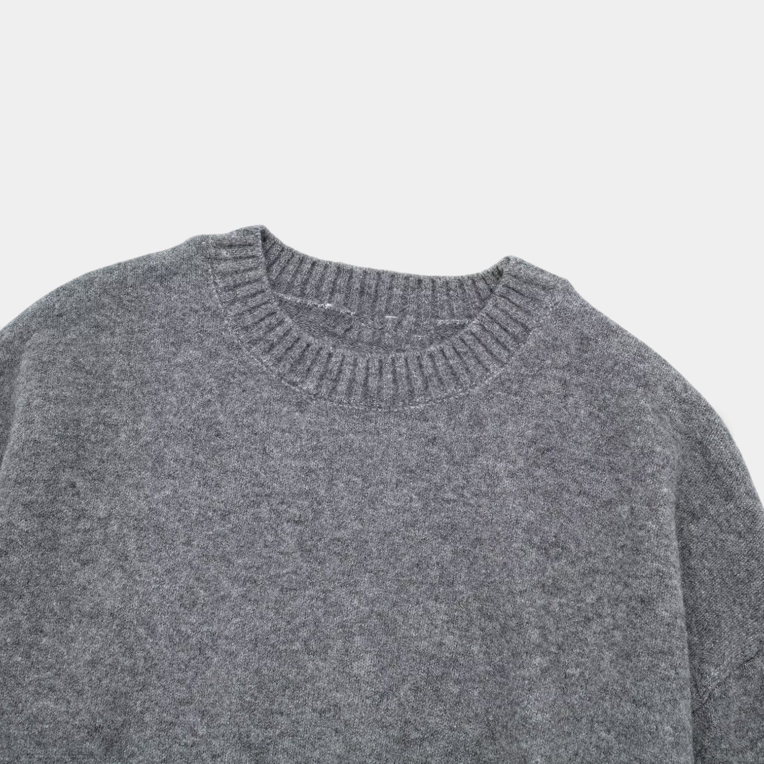 Pull En Maille Femme À Col Rond