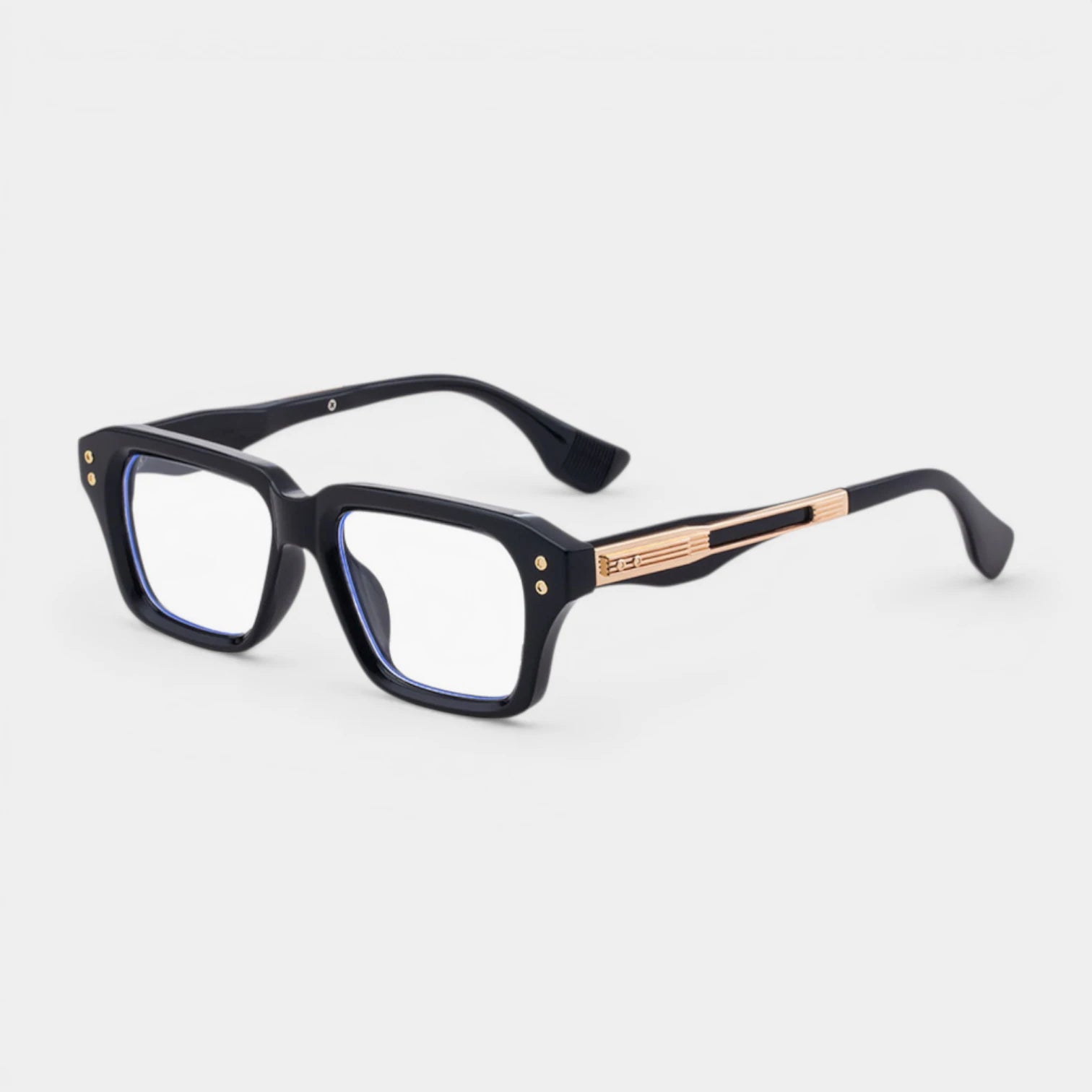 Lunettes Carrées Monture Épaisse Écaille pour Homme