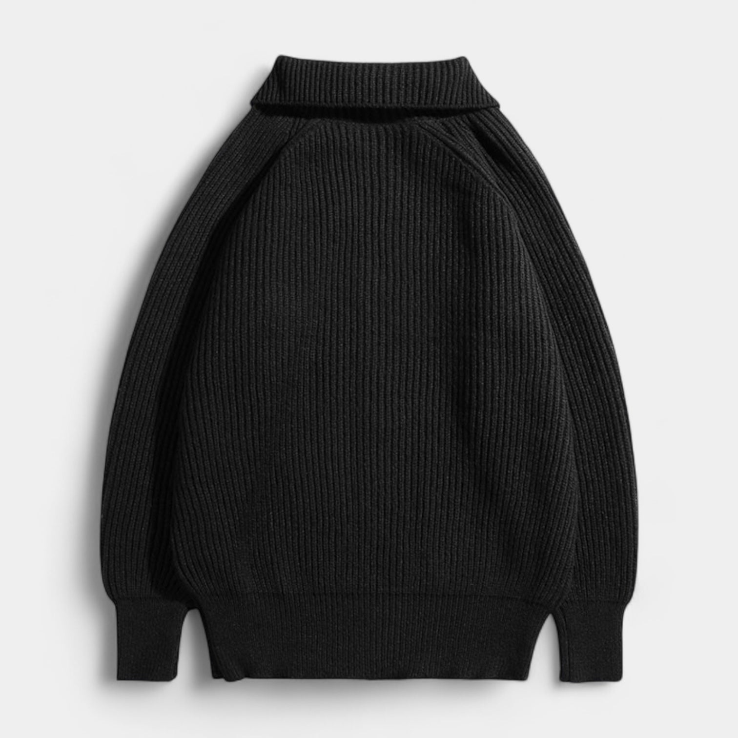 Pull Homme En Maille Zippé Intégral