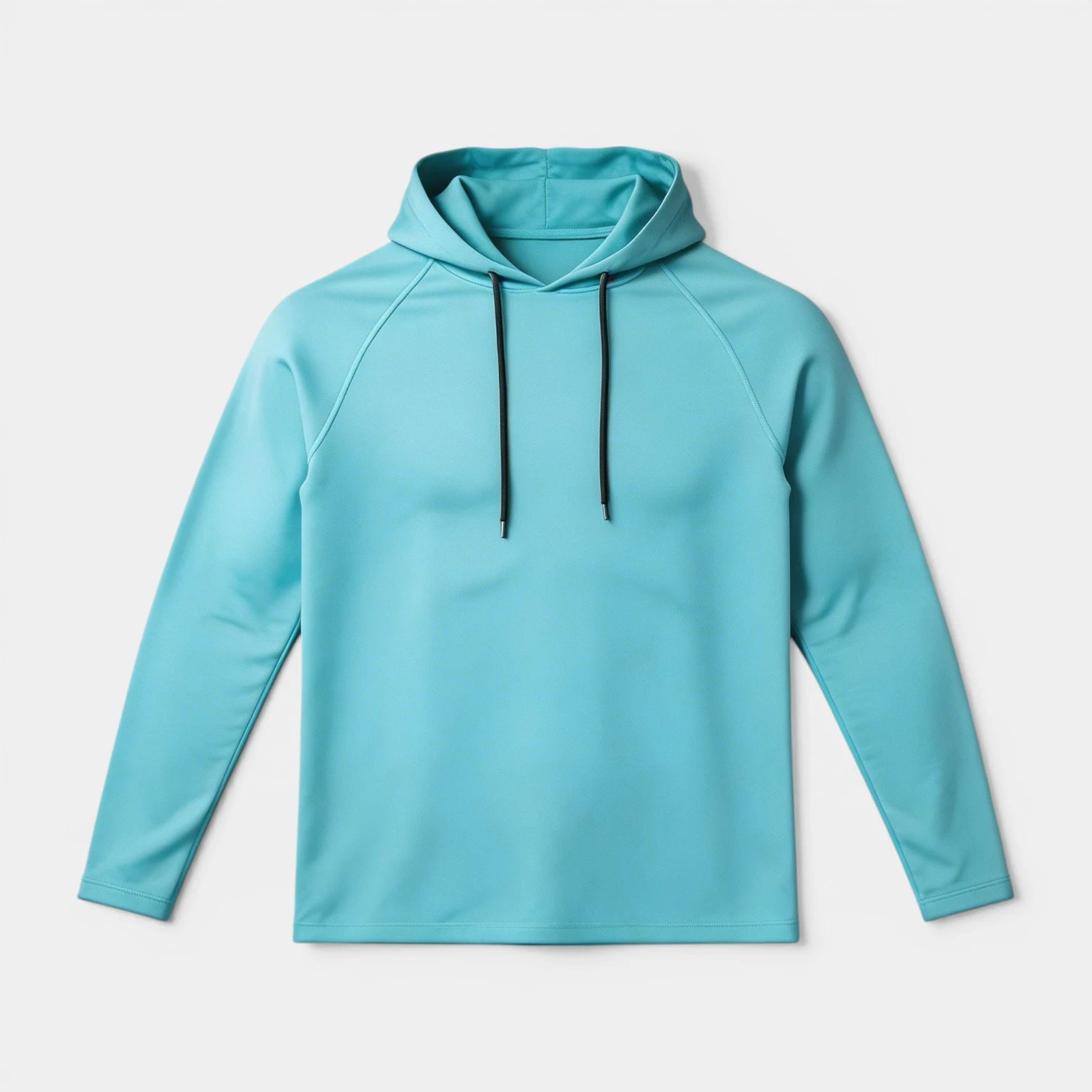 Sweat à Capuche Homme Uni à Manches Raglan