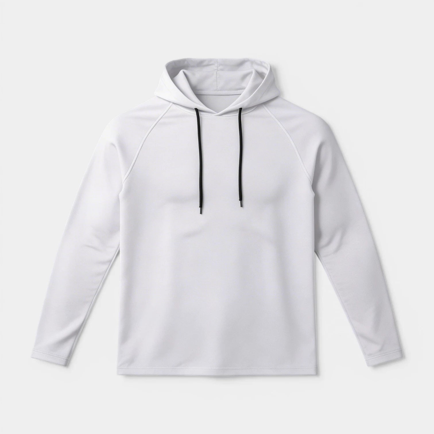 Sweat à Capuche Homme Uni à Manches Raglan