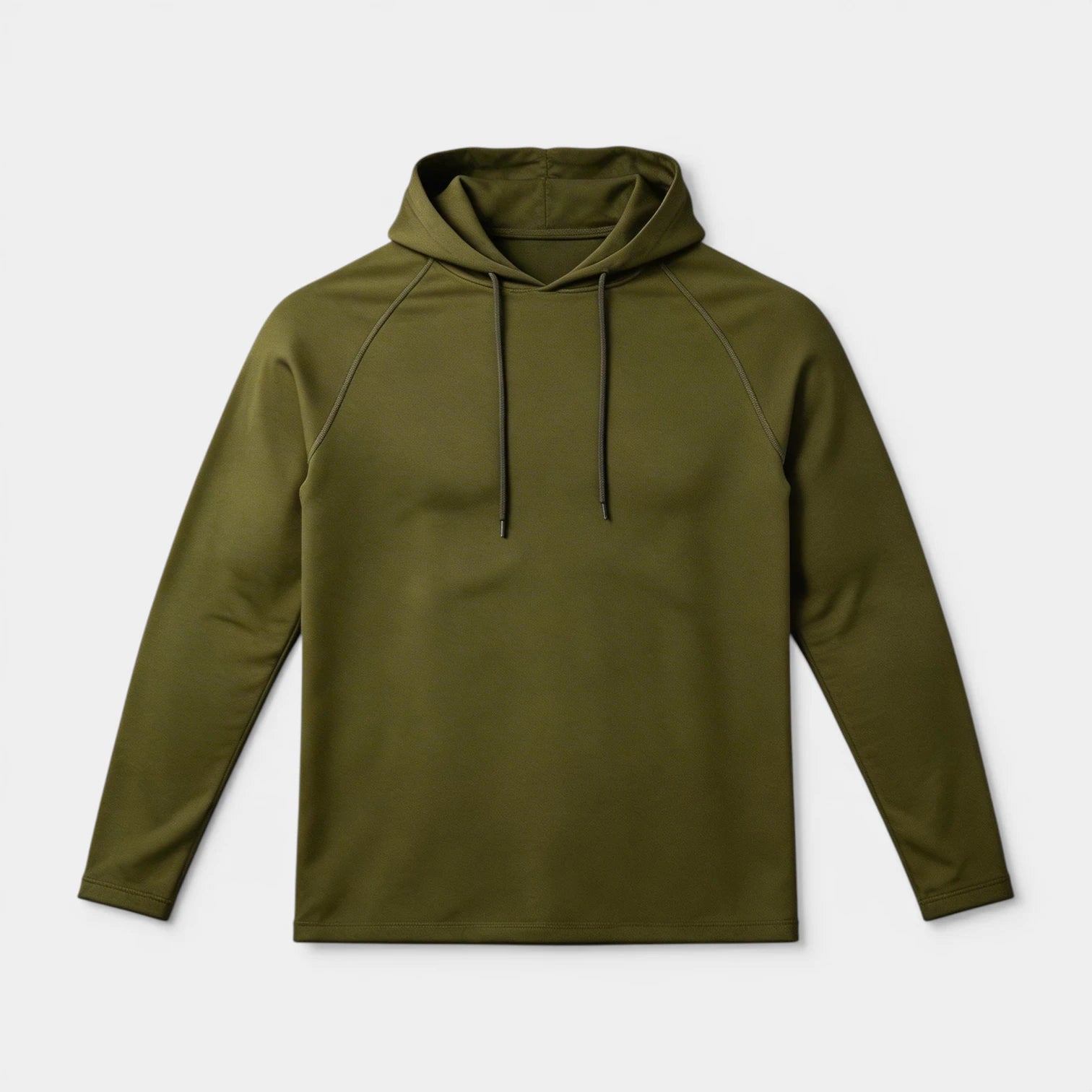 Sweat à Capuche Homme Uni à Manches Raglan