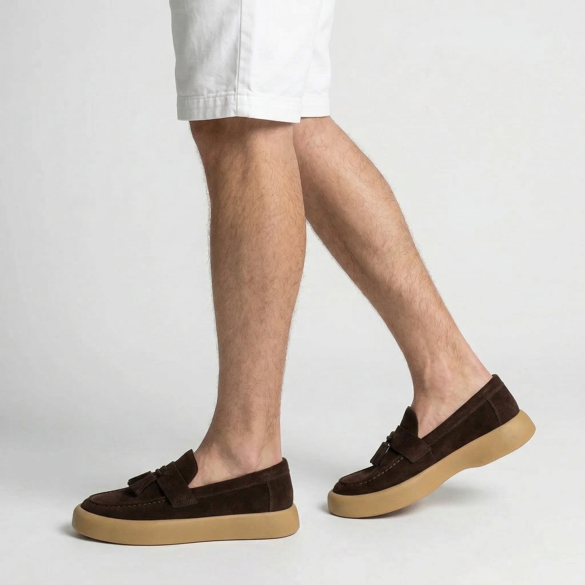 Mocassins Homme Pampilles Semelle Épaisse Casual
