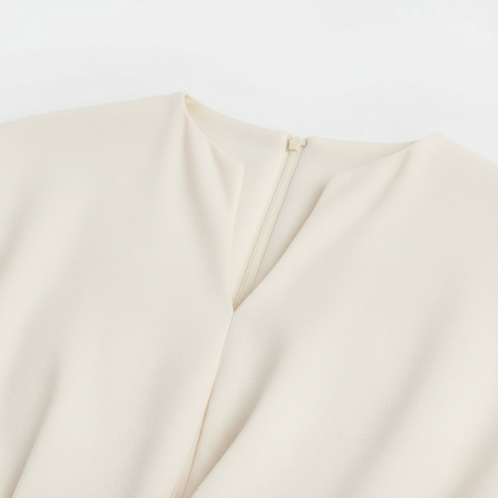 Robe Maxi Portefeuille Femme Col V – Ceinture et Manches Amples