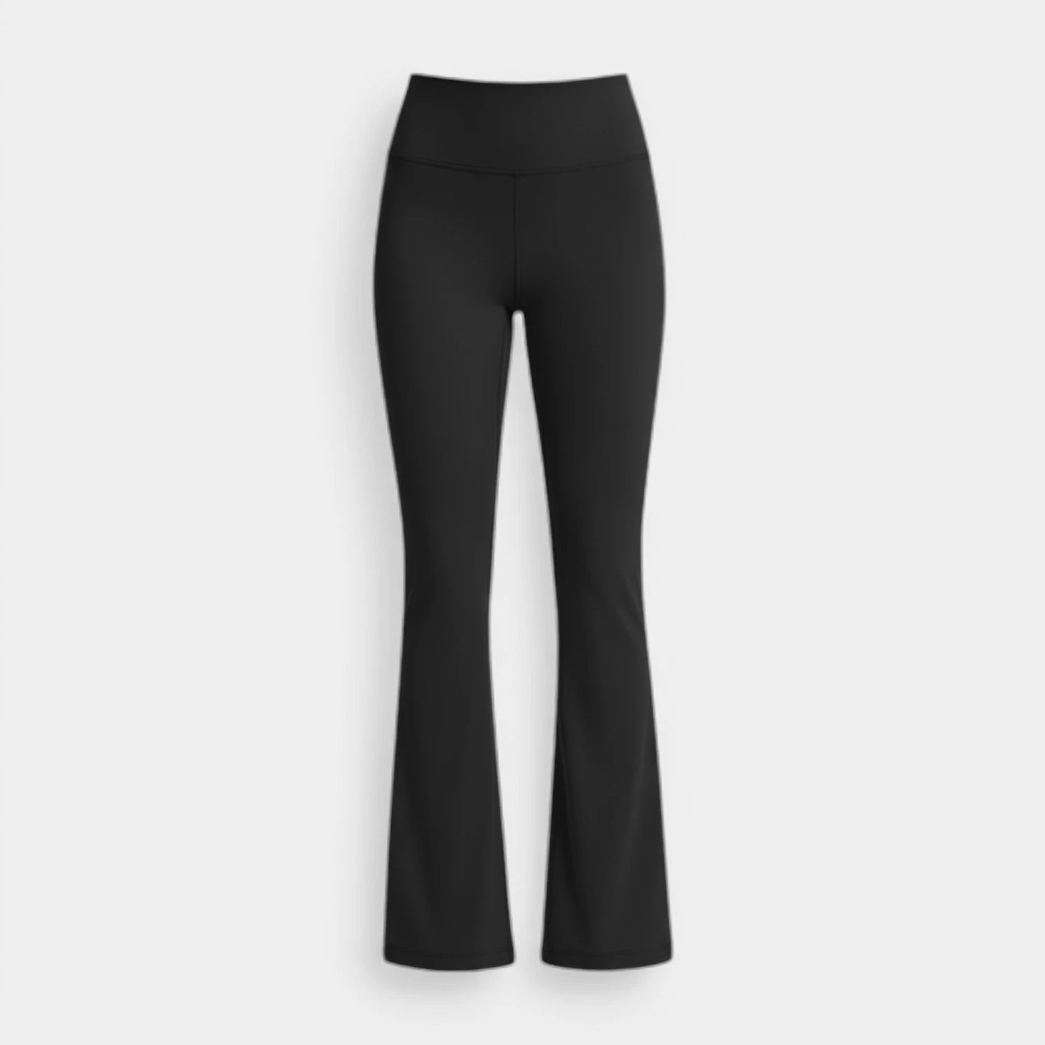Legging Femme Taille Haute Évasé – Large Ceinture Coupe Ajustée