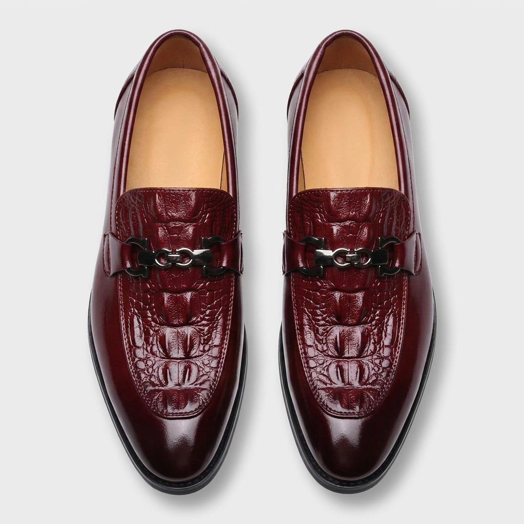 Richelieu Brogue Cuir Bout Fleuri Classique pour Homme