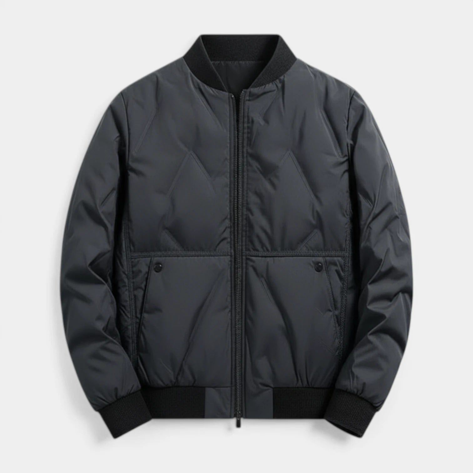 Blouson Aviateur Matelassé Pour Homme Avec Fermeture Éclair