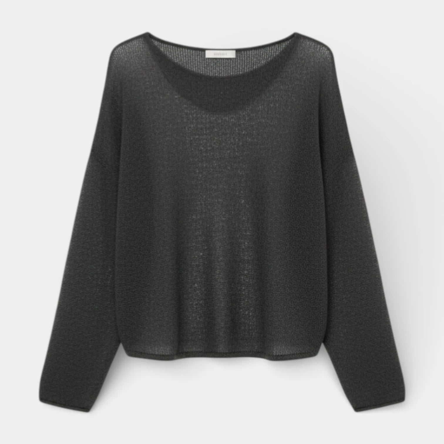 Pull Femme Maille Lâche – Col Large Coupe Décontractée