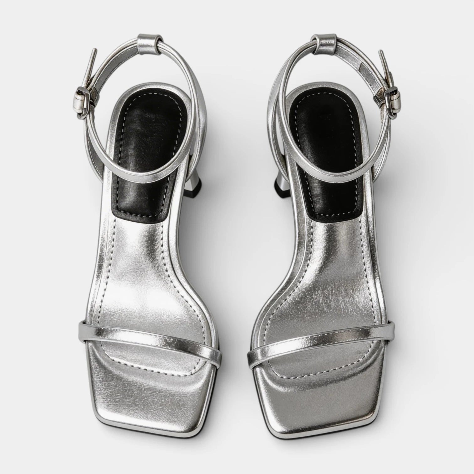 Sandales à Talon Femme Bout Carré – Bride Cheville Design Minimaliste