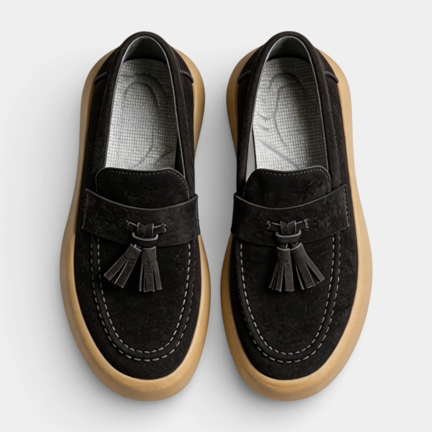 Mocassins Homme Pampilles Semelle Épaisse Casual