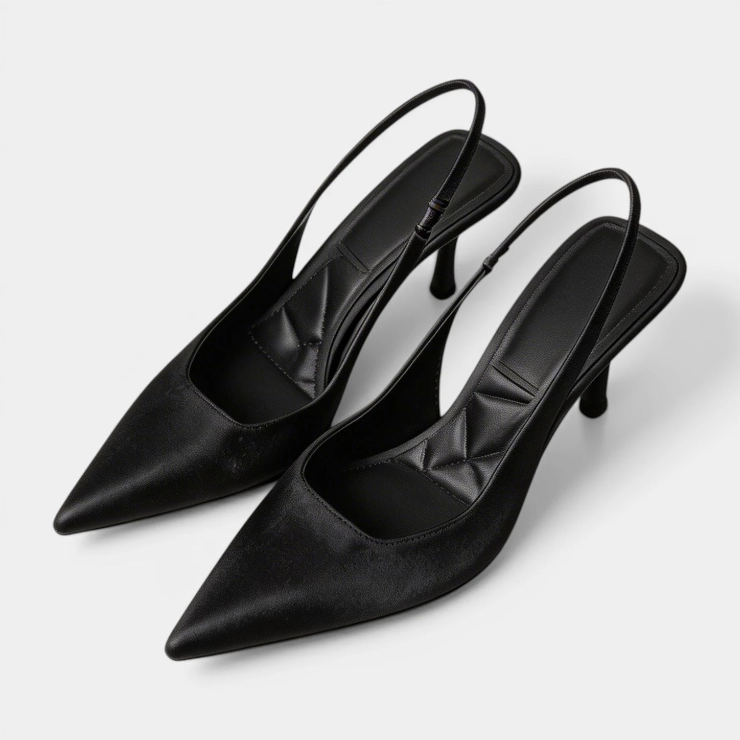 Escarpins Slingback Femme à Bout Pointu Talon Fin