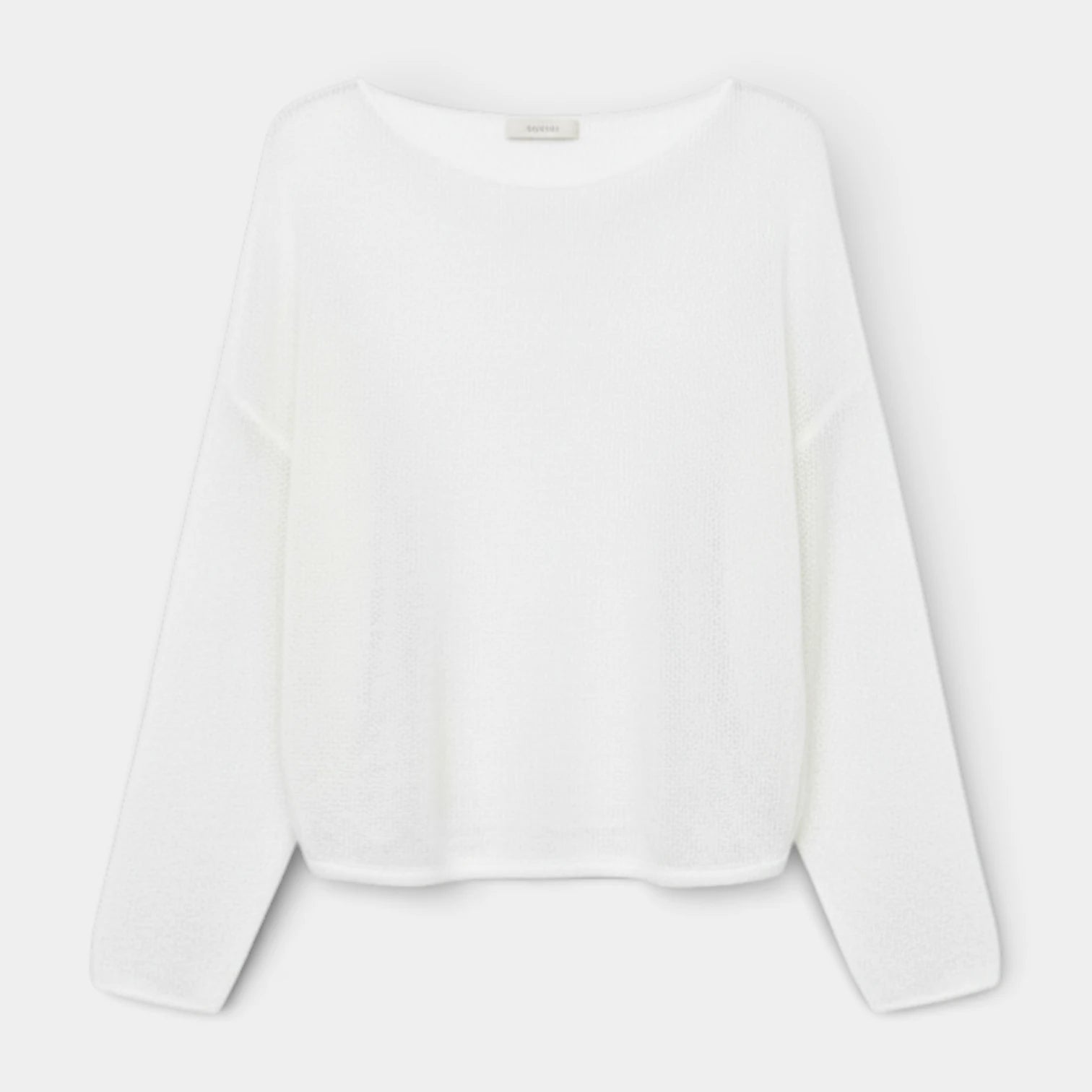 Pull Femme Maille Lâche – Col Large Coupe Décontractée