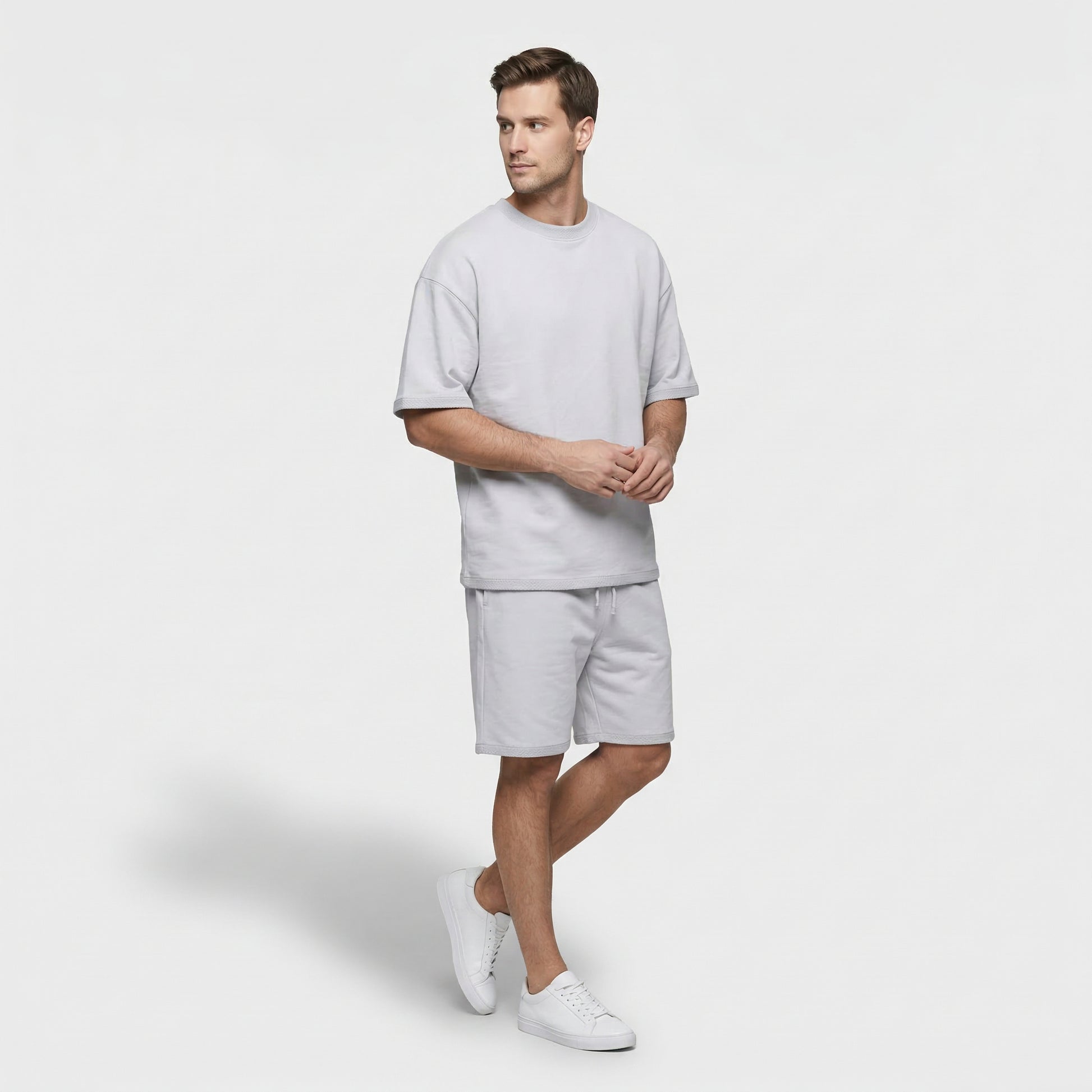 Ensemble Homme T-shirt Manches Courtes et Short Couleur Unie