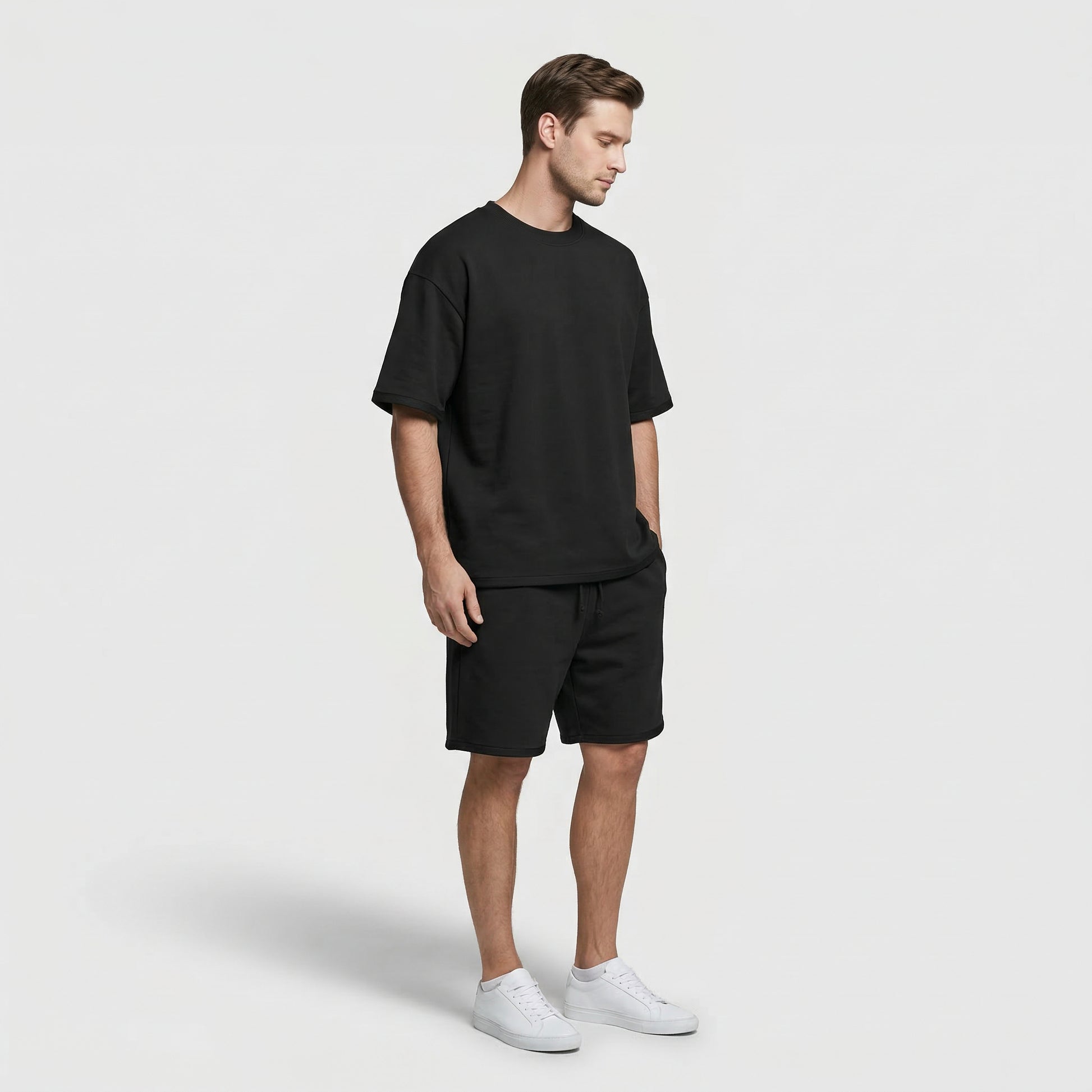 Ensemble Homme T-shirt Manches Courtes et Short Couleur Unie
