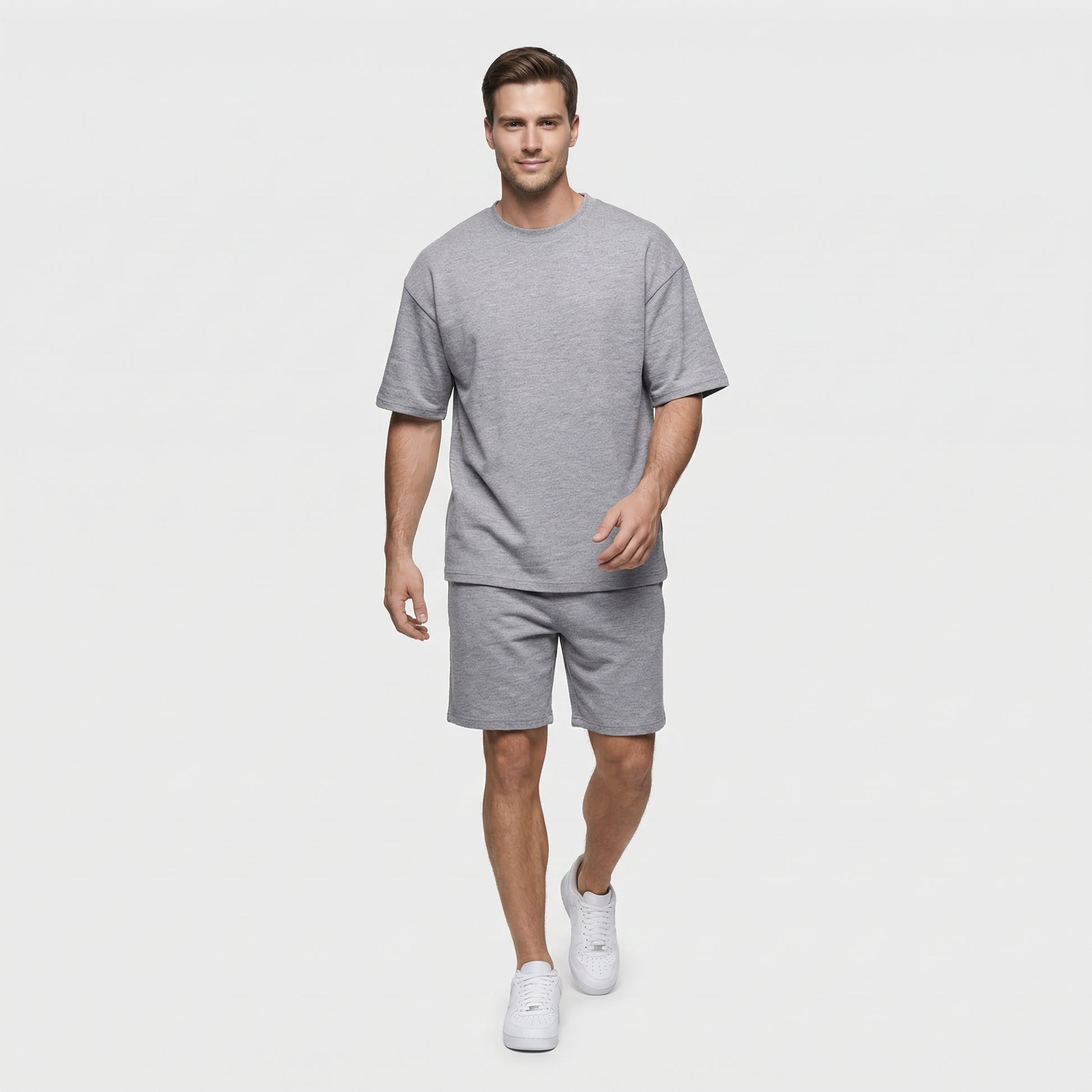 Ensemble Homme T-shirt Manches Courtes et Short Couleur Unie