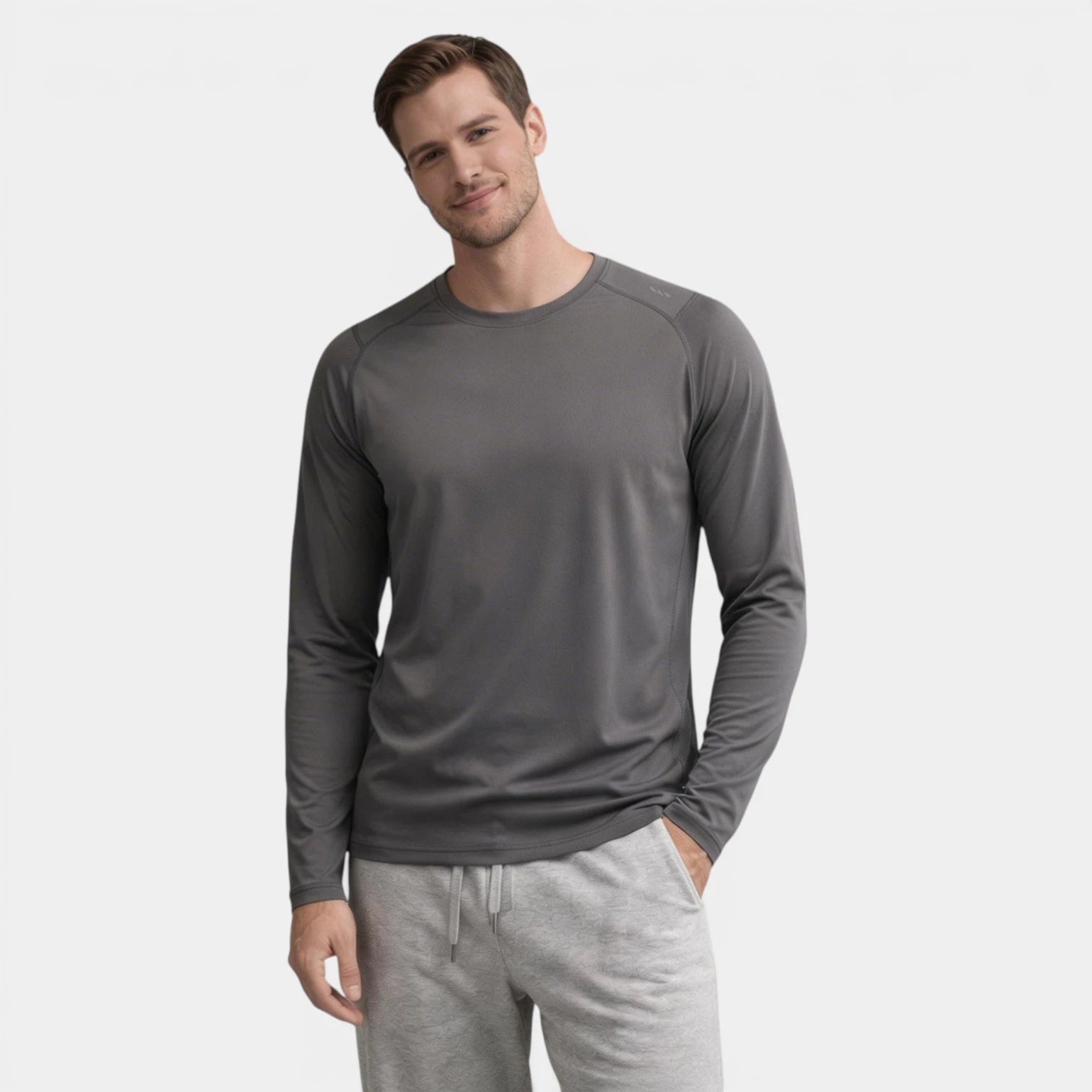T-shirt Homme Manches Longues Unie