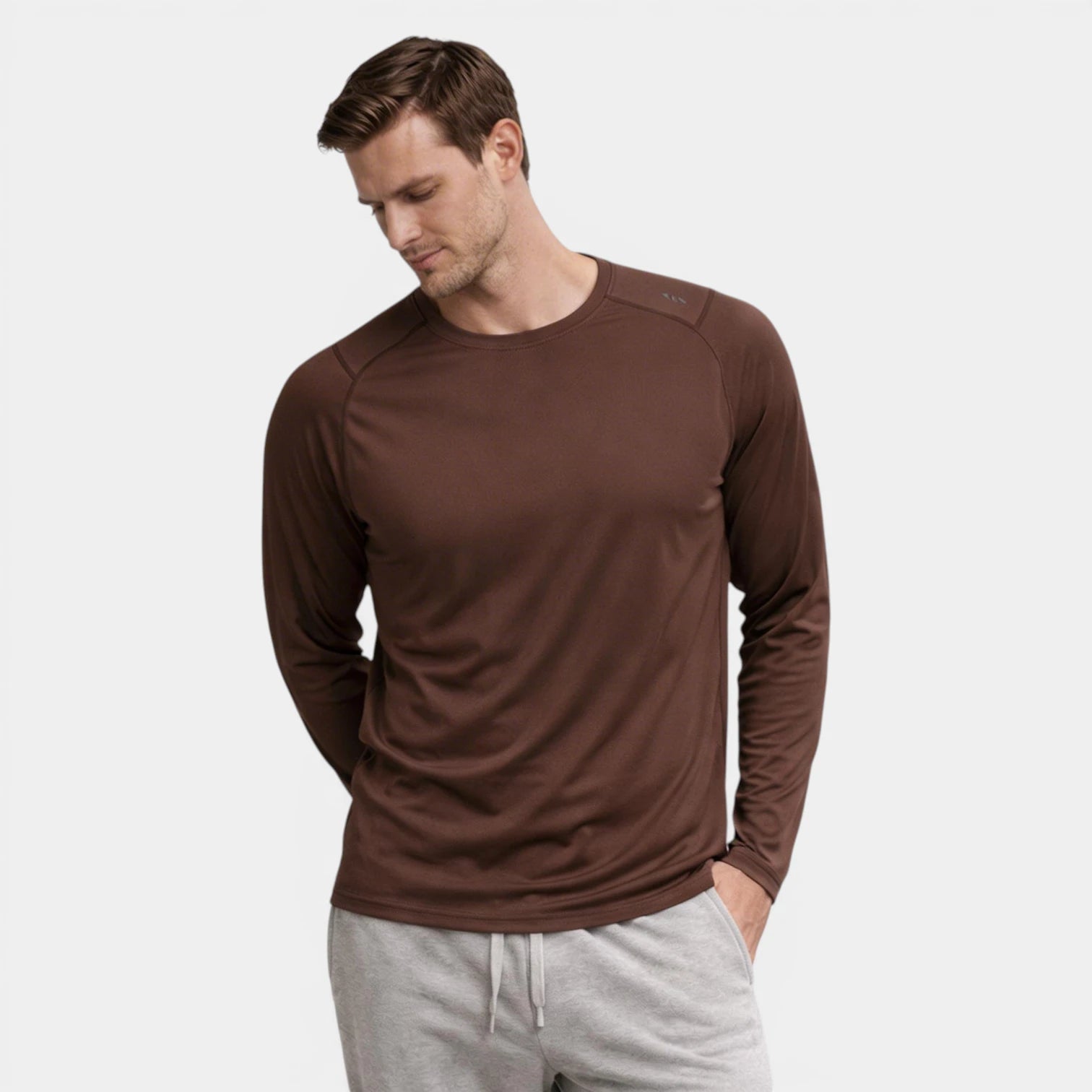 T-shirt Homme Manches Longues Unie