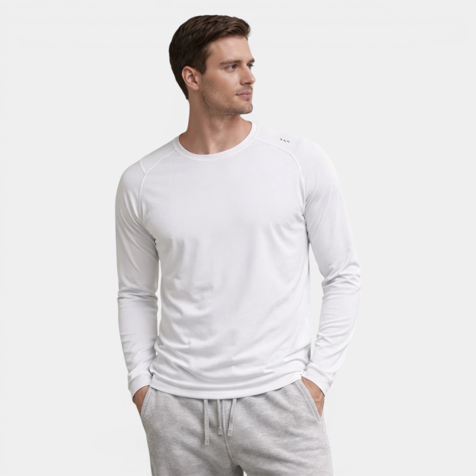 T-shirt Homme Manches Longues Unie