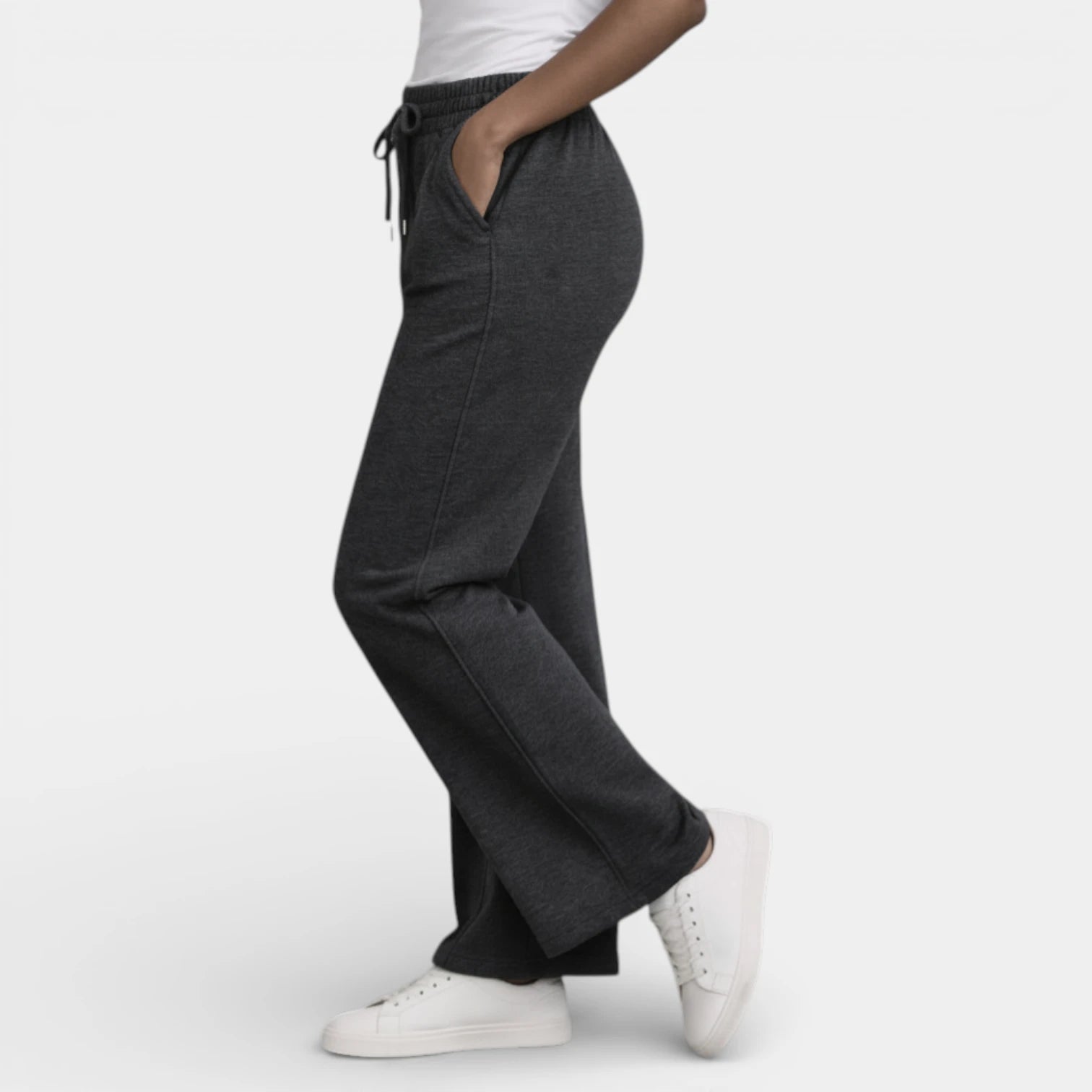 Pantalon Large Femme Cordon de Serrage – Taille Élastique Coupe Décontractée
