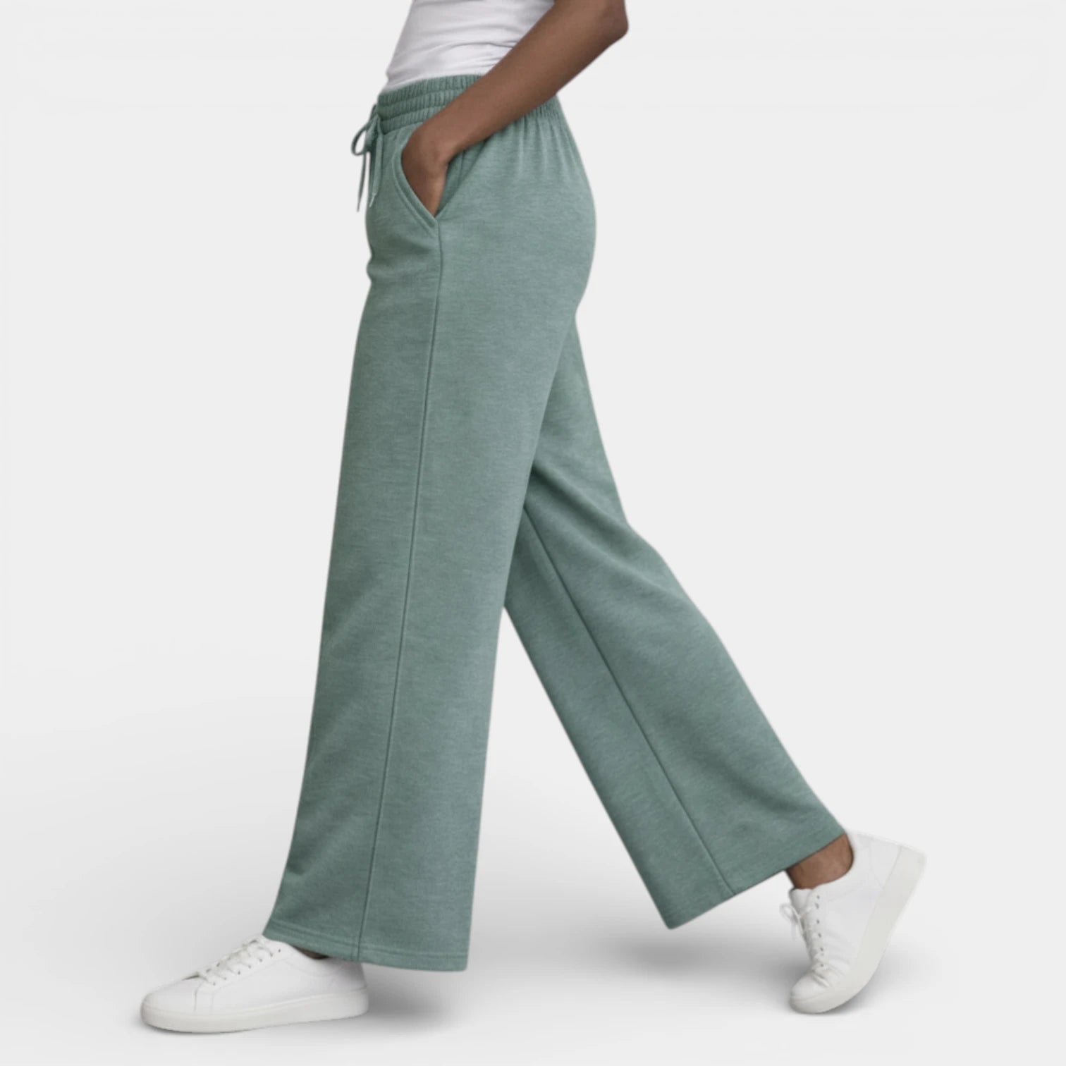 Pantalon Large Femme Cordon de Serrage – Taille Élastique Coupe Décontractée