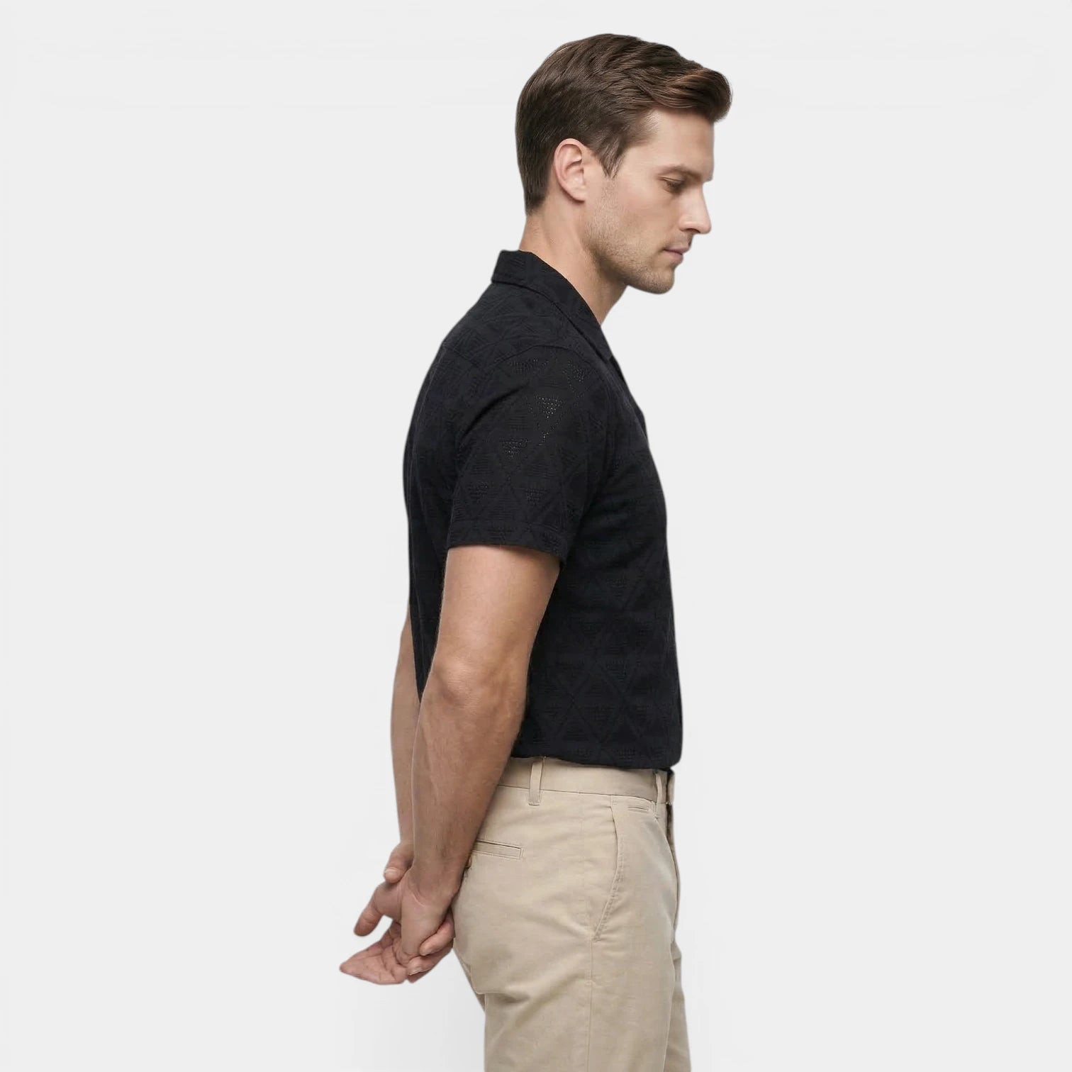 Chemise Homme à Manches Courtes Boutonnée