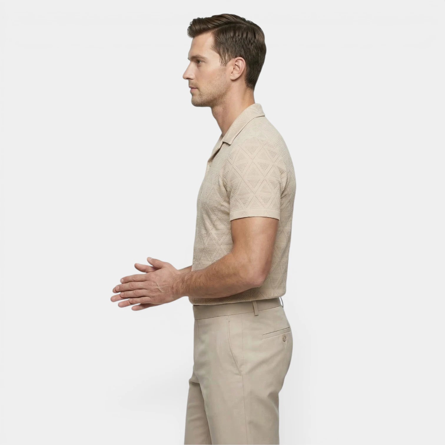 Chemise Homme à Manches Courtes Boutonnée