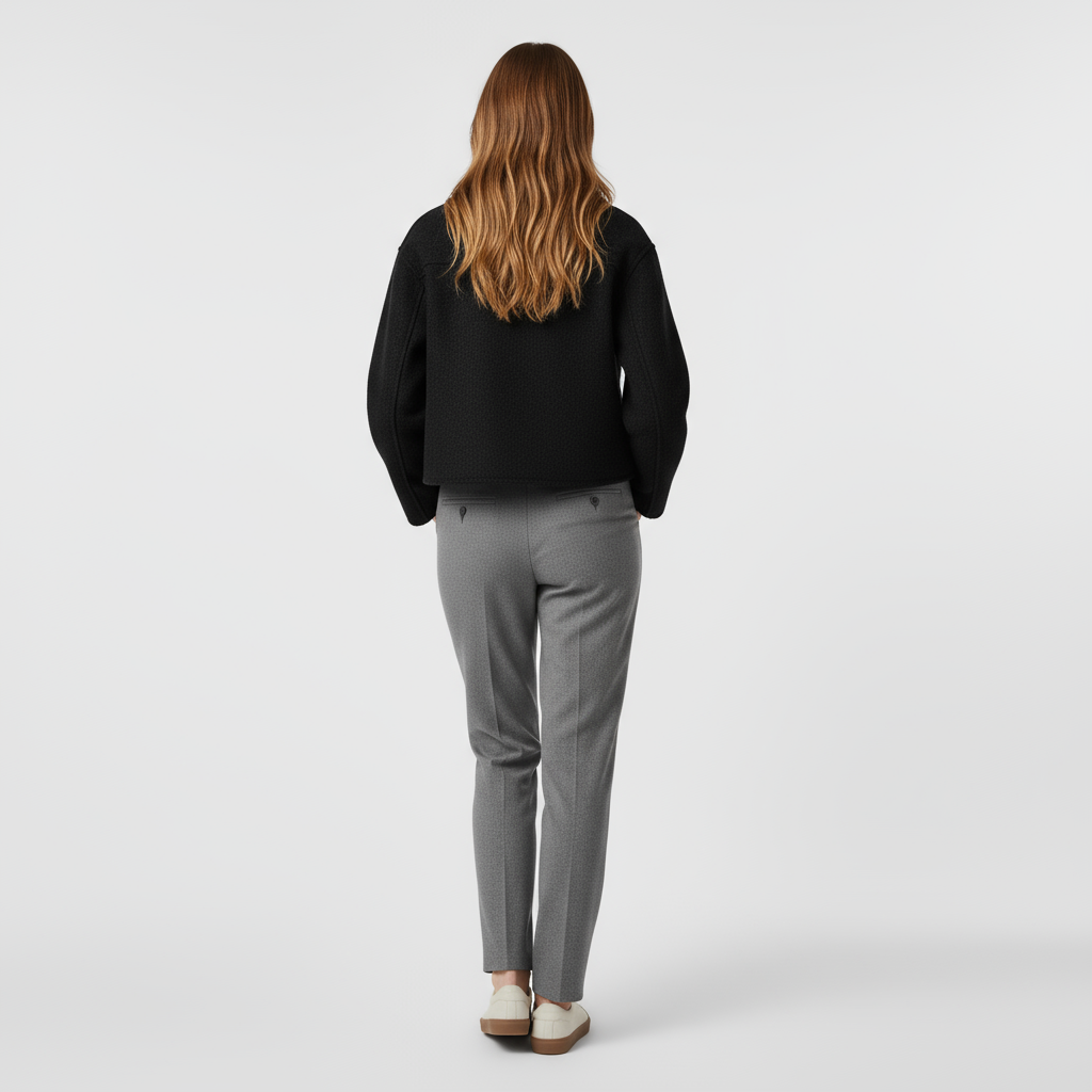 Veste Texturée Femme En Laine Mélangée
