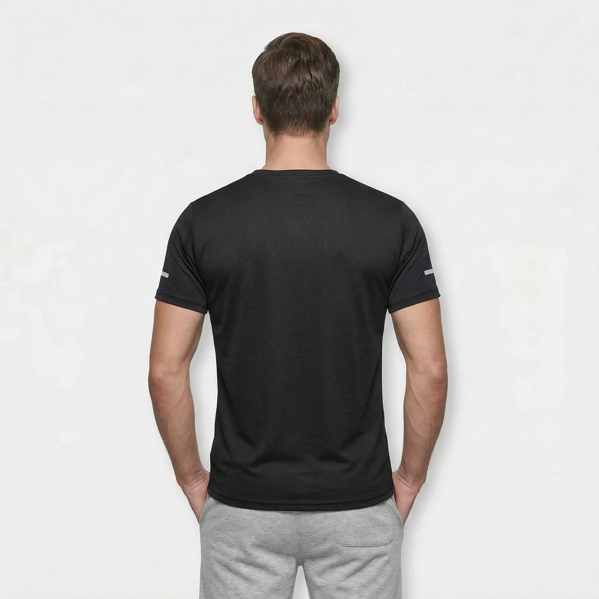 T-shirt Homme Col Rond Manches Courtes Coupe Droite Casual