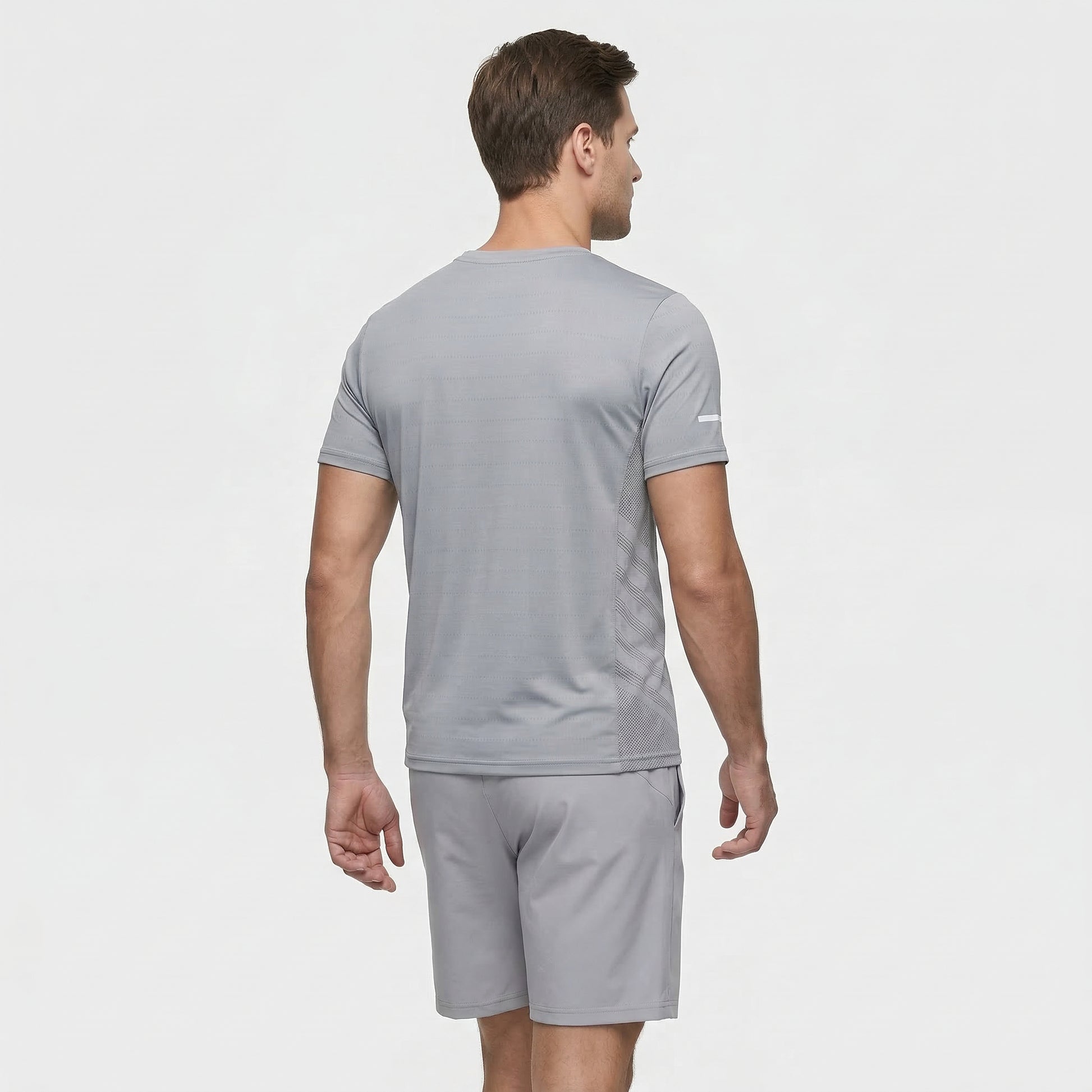 T-shirt Homme Col Rond Manches Courtes Coupe Droite Casual