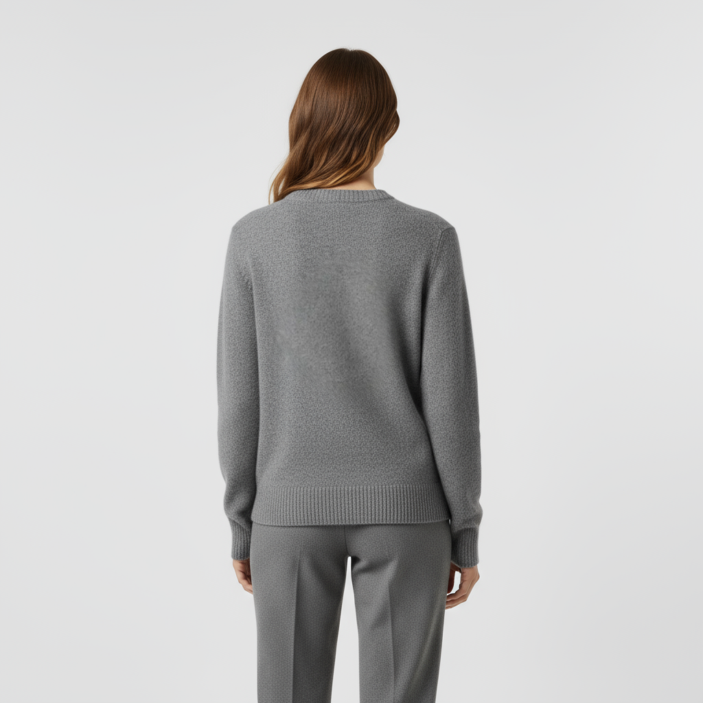 Pull En Maille Femme À Col Rond